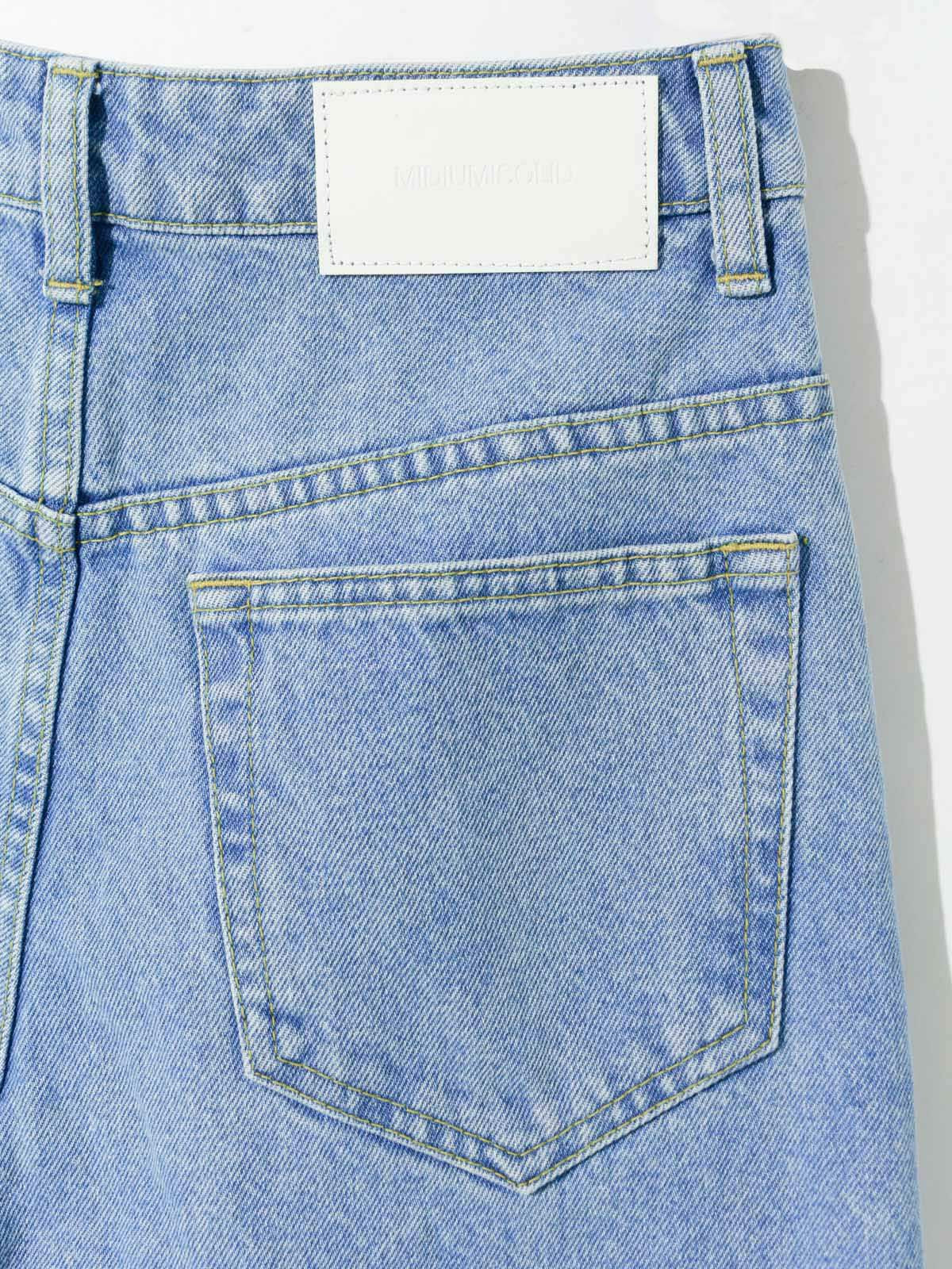 high waist wide denim (blue)