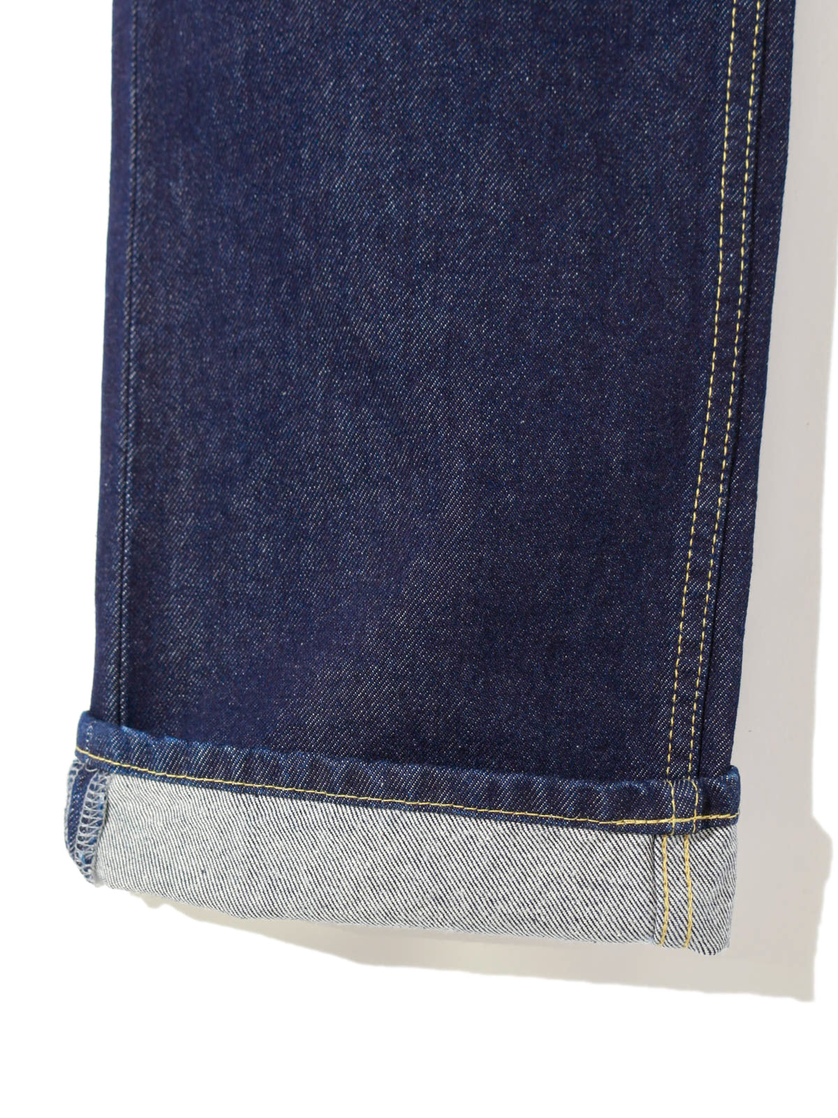 high waist straight denim