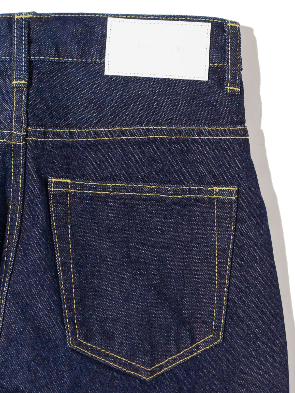 high waist straight denim