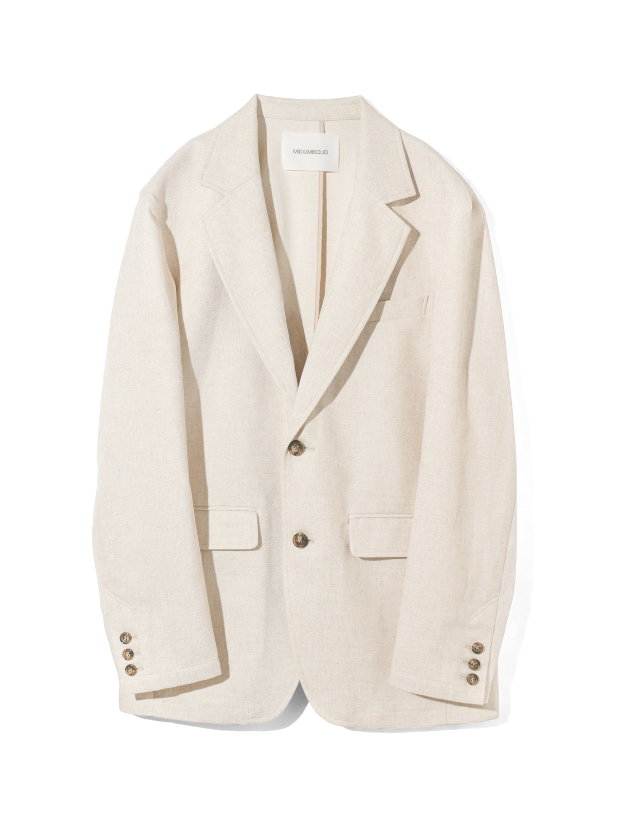 linen blend tailored jacket