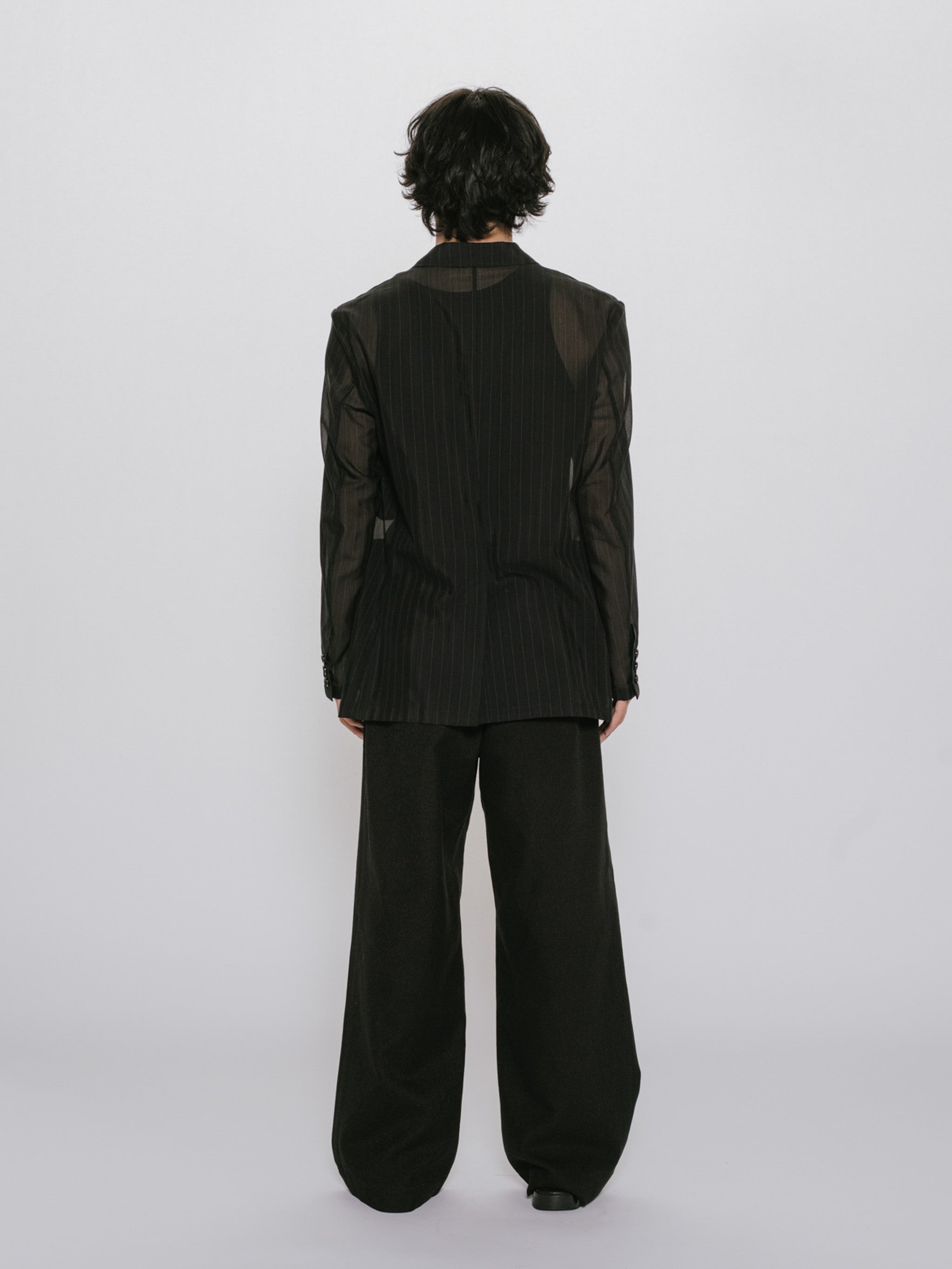 sheer stripe jacket