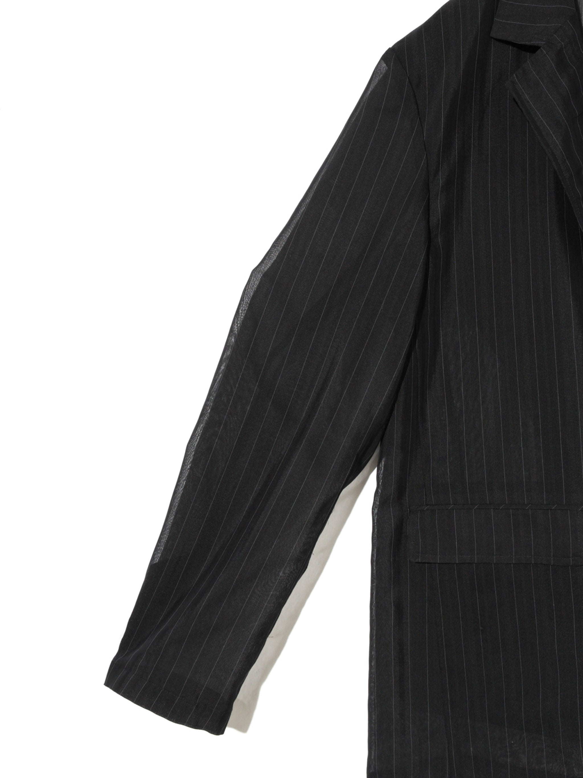 sheer stripe jacket