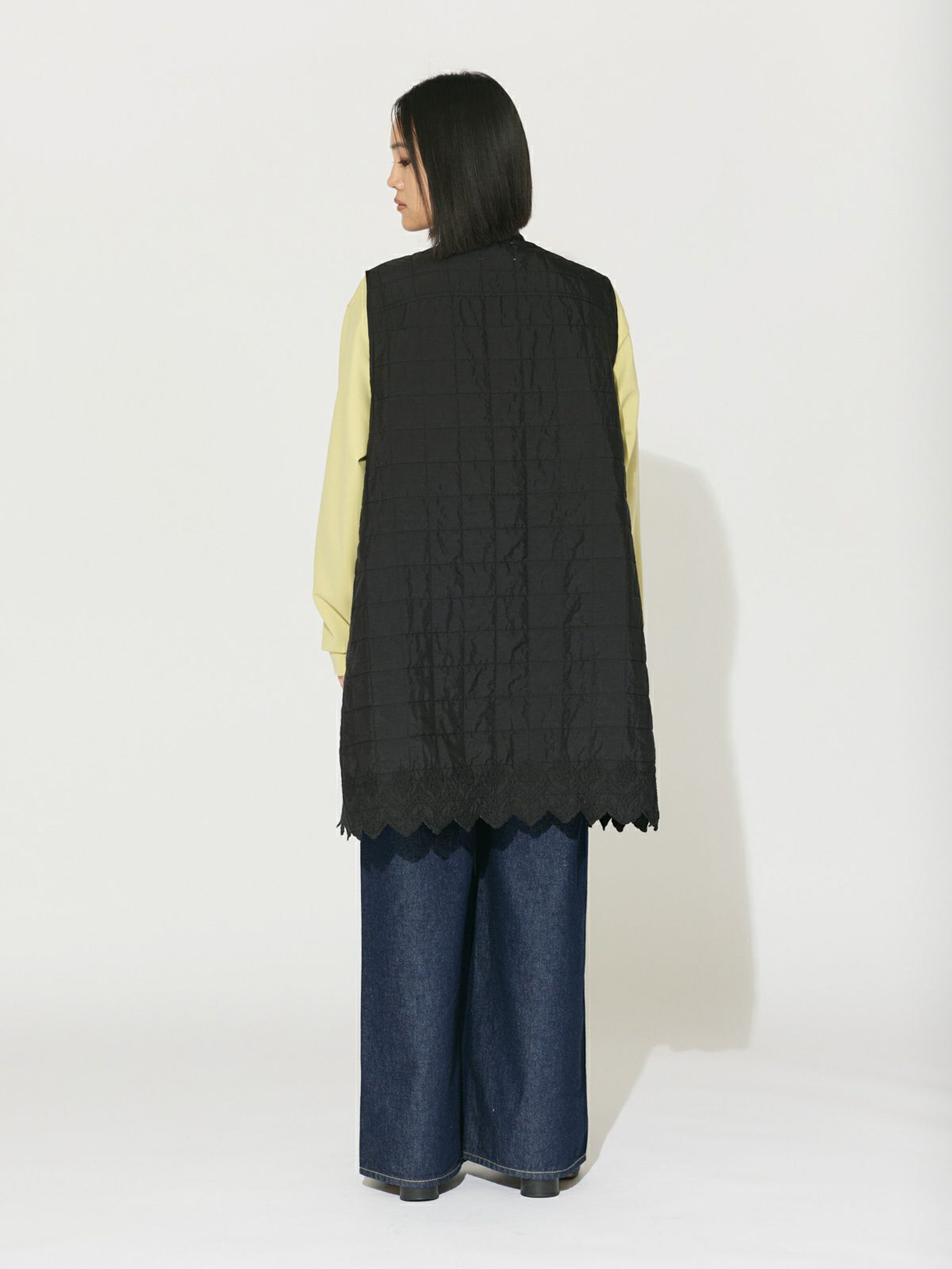 刺繍キルティングベスト[A]