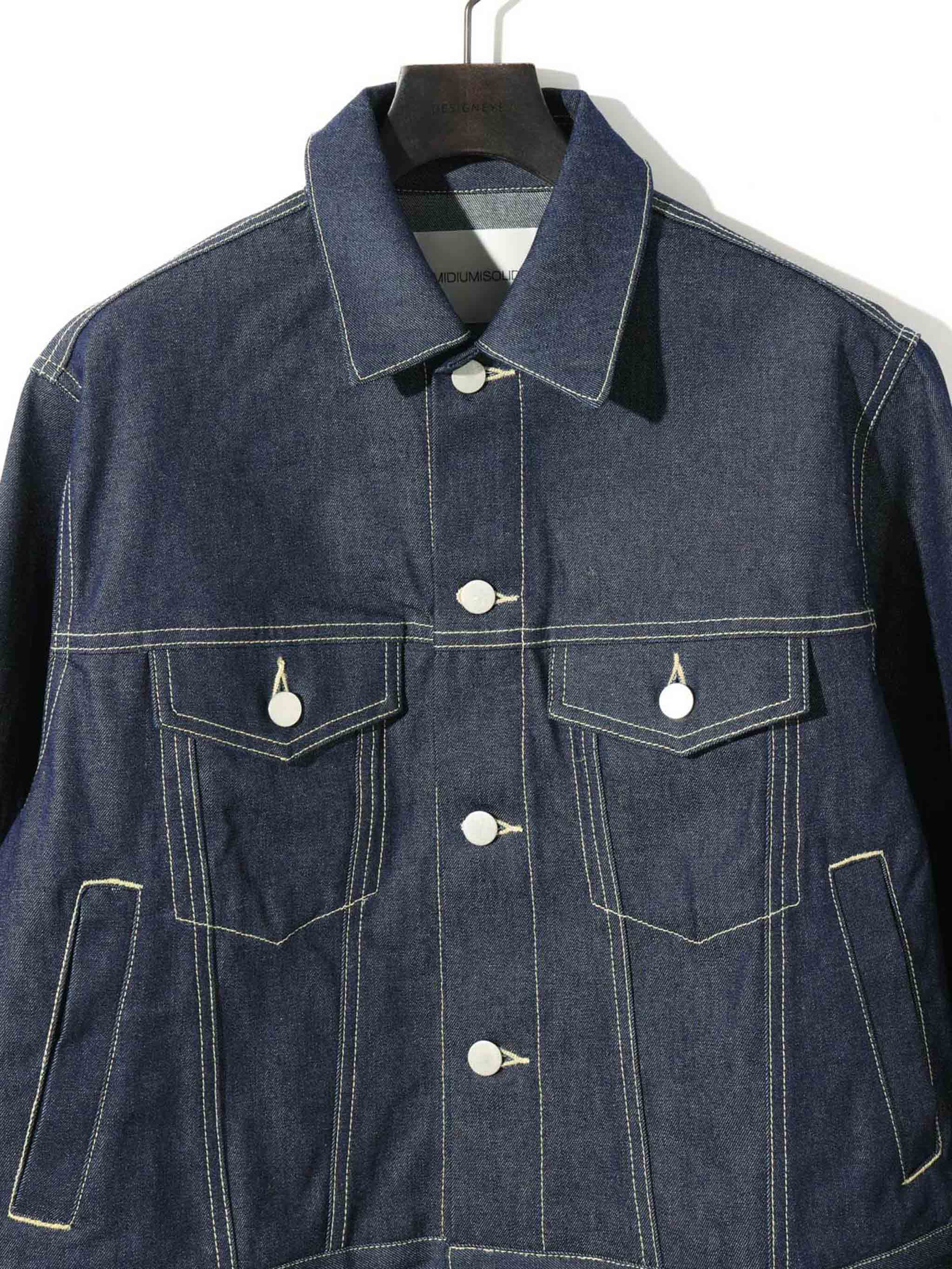 MIDIUMISOLID ショートデニムジャケット