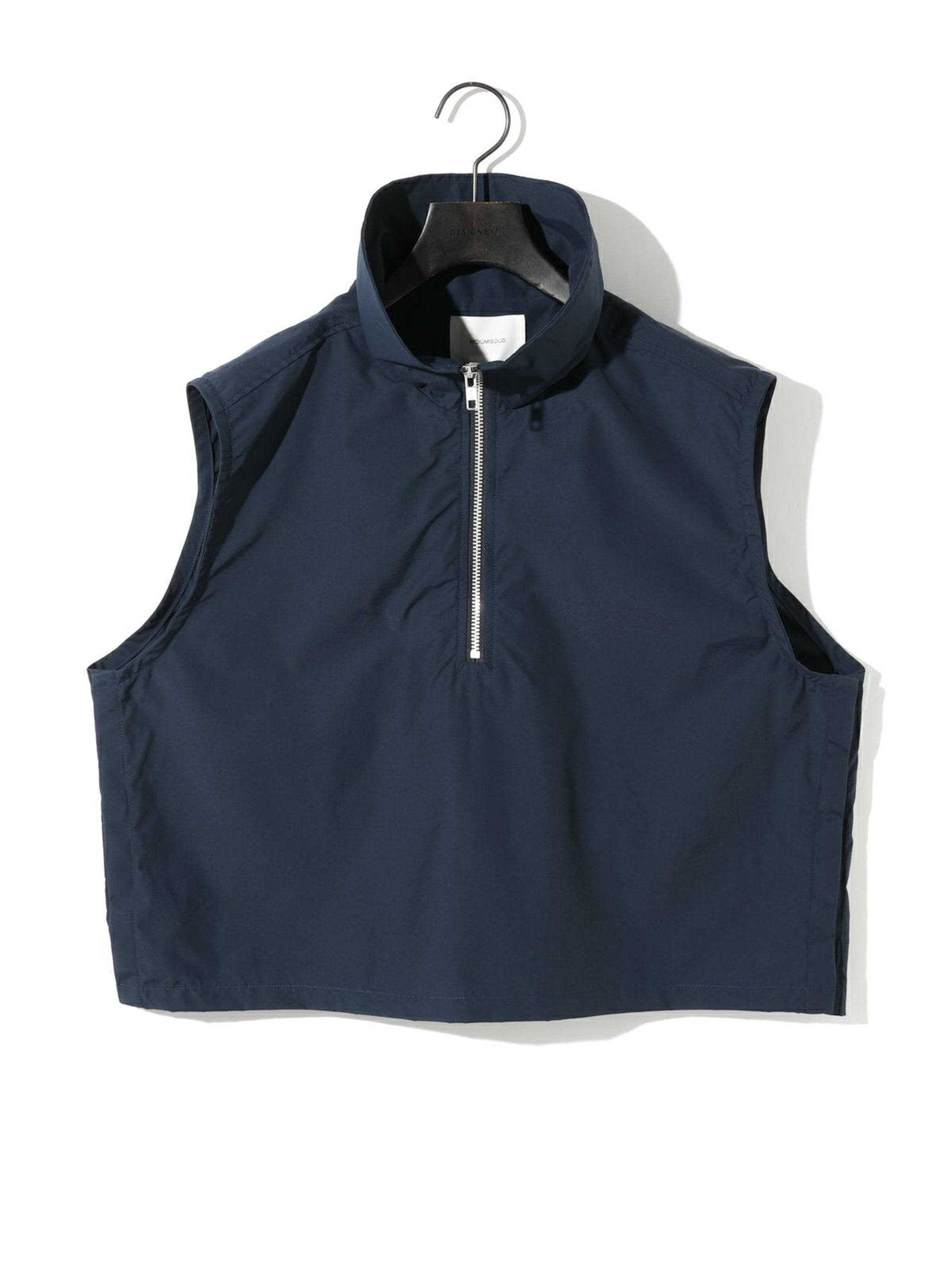high neck zip vest[A]