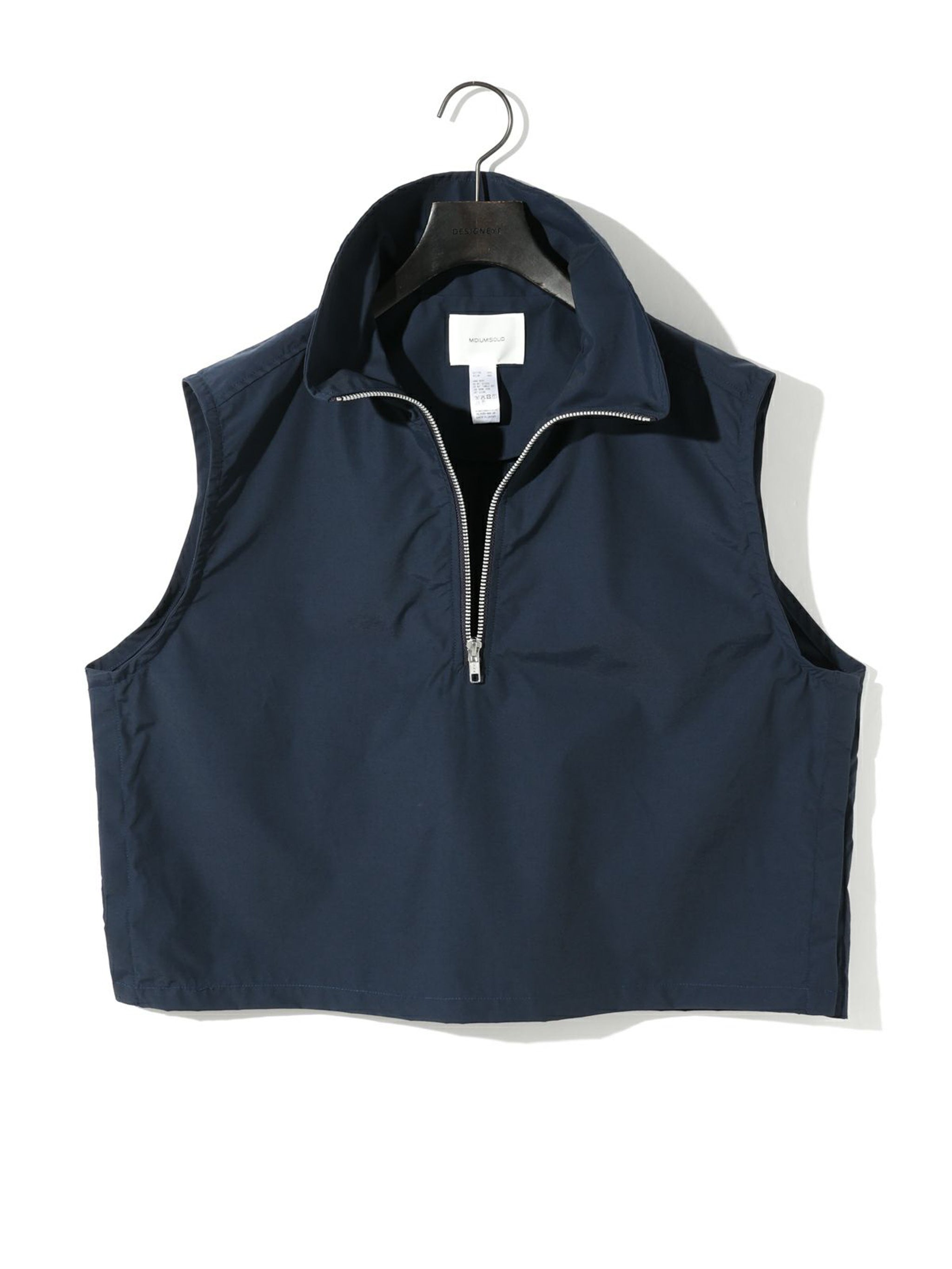 high neck zip vest[A]