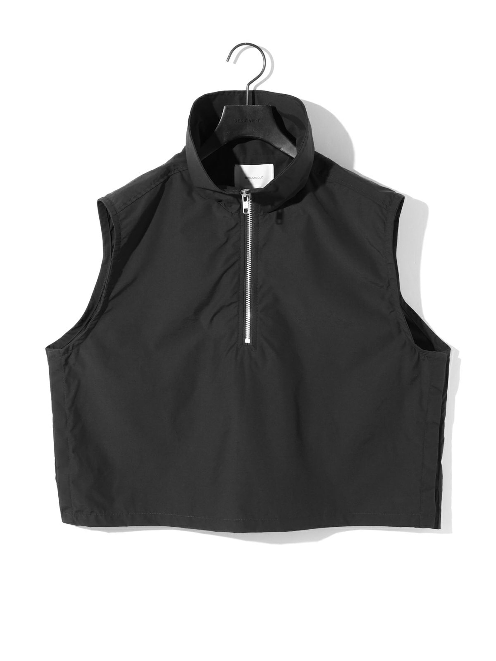 high neck zip vest[A]