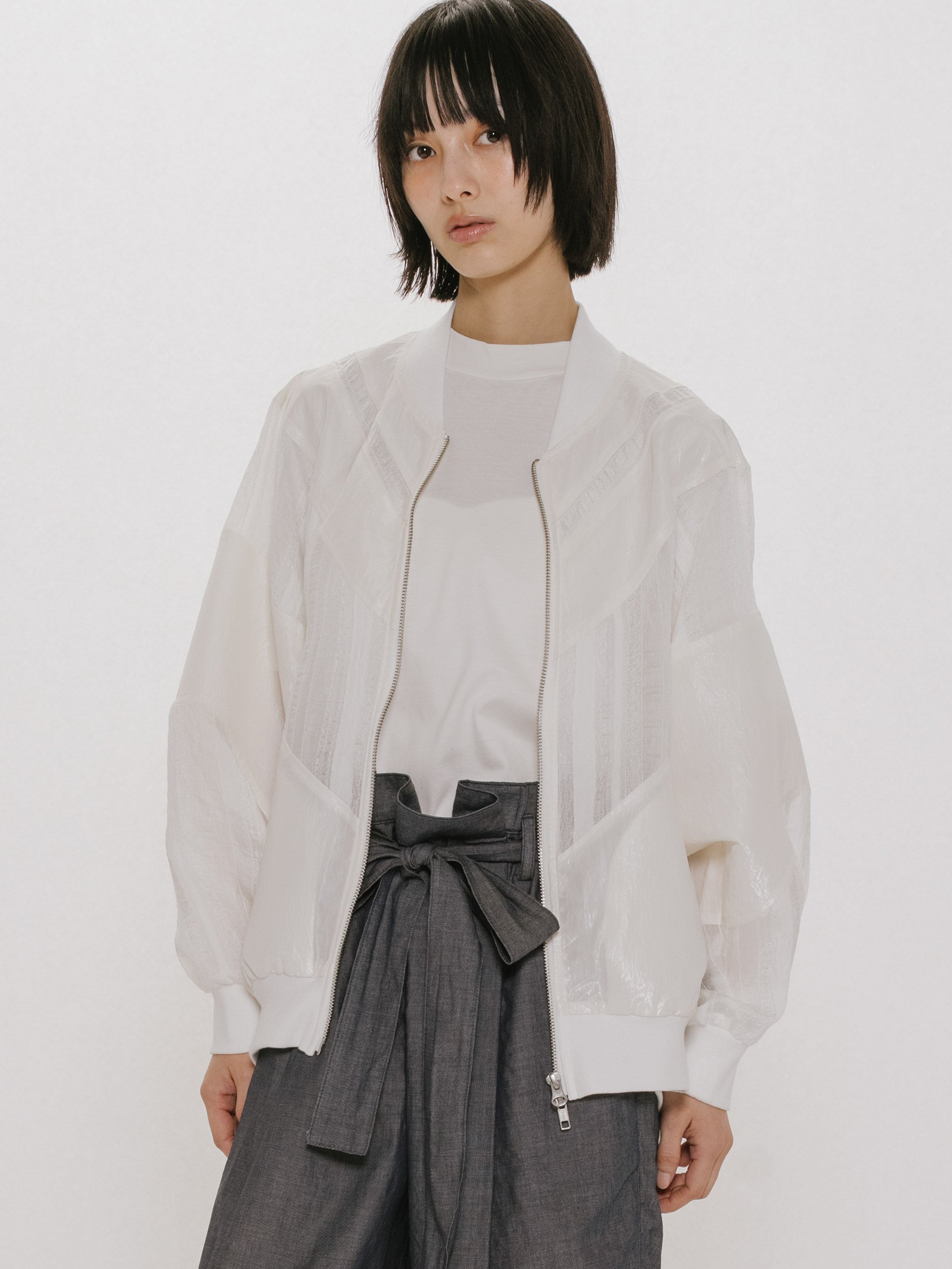 material mix blouson