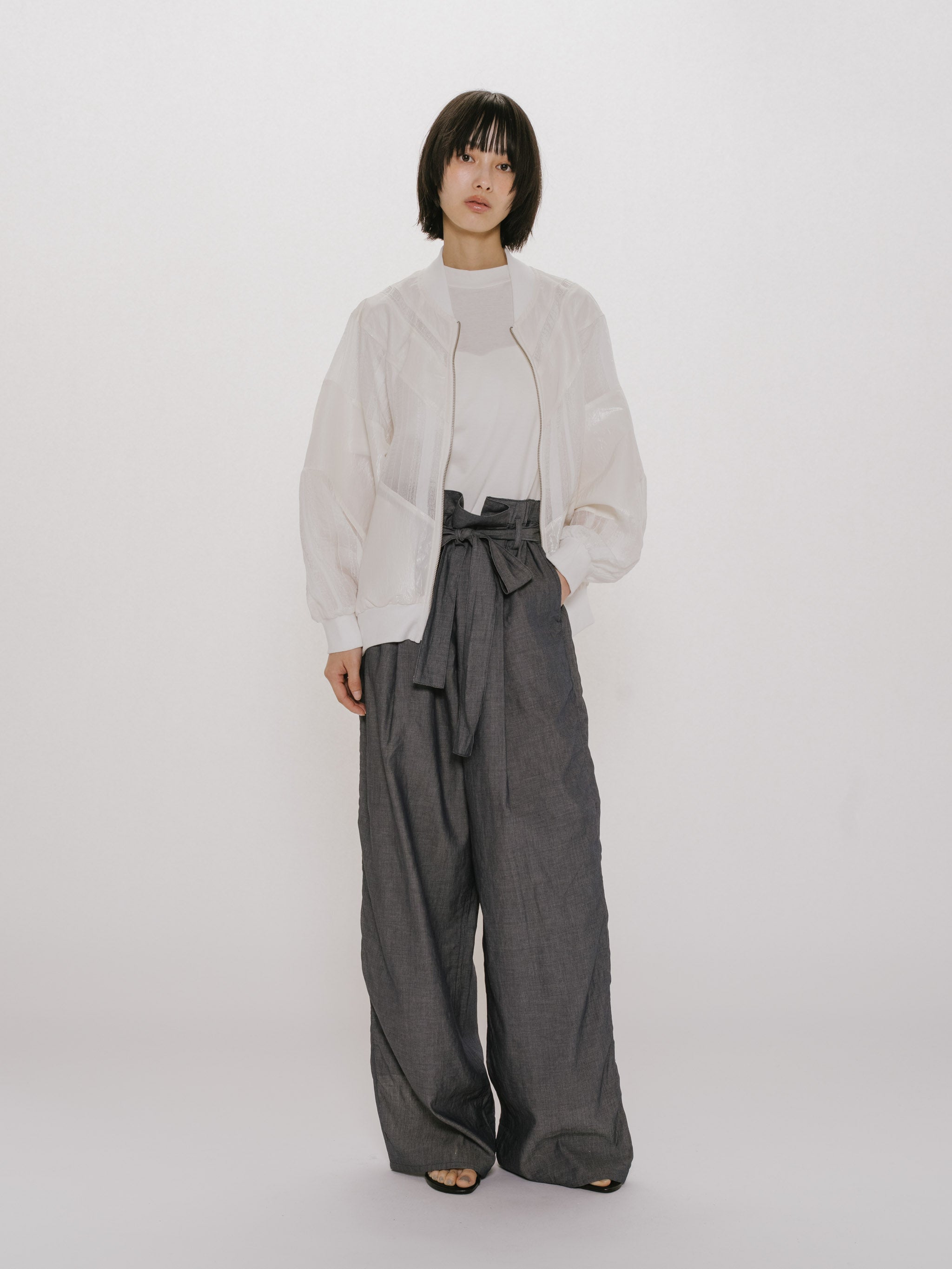 material mix blouson