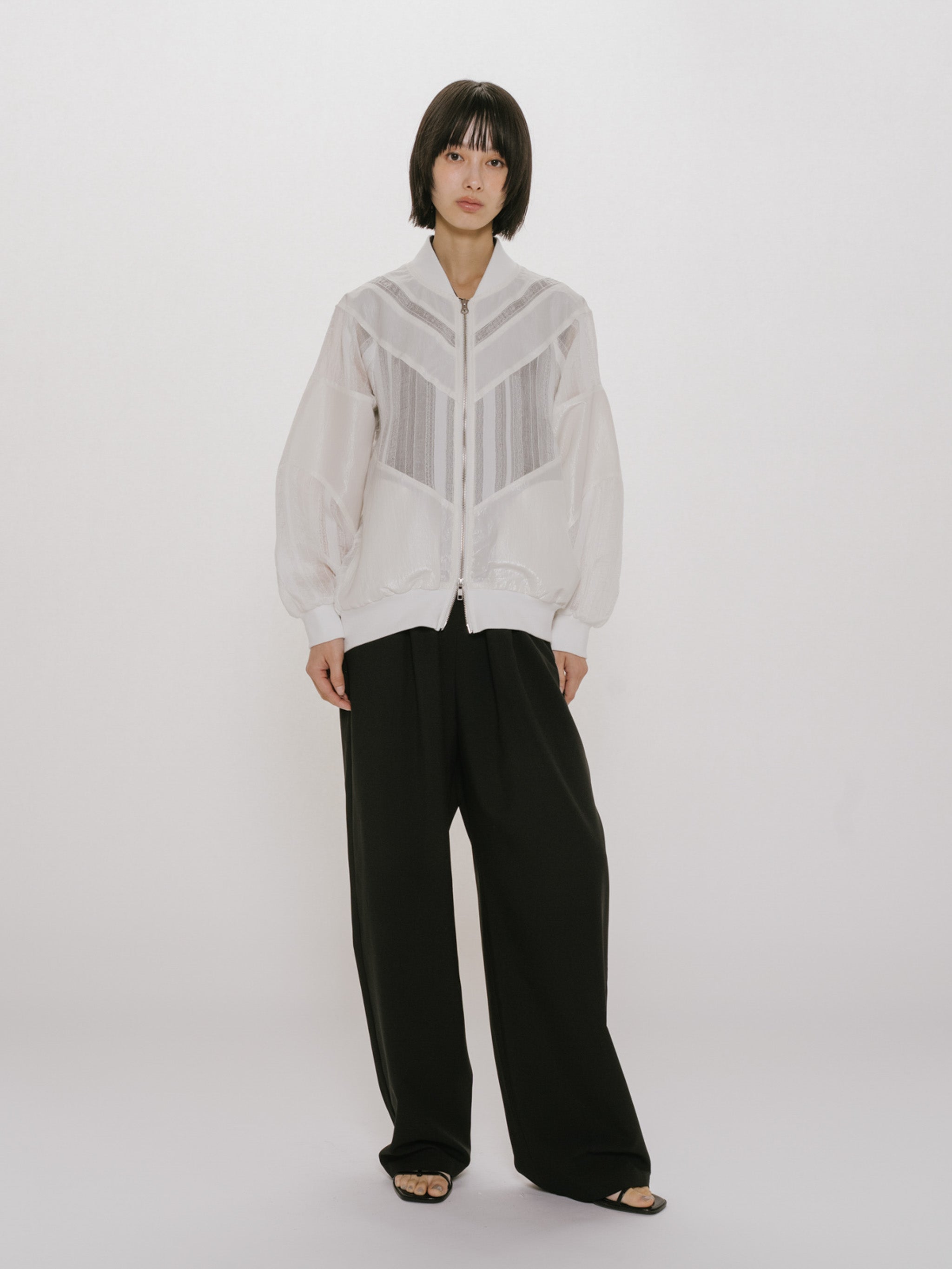 material mix blouson