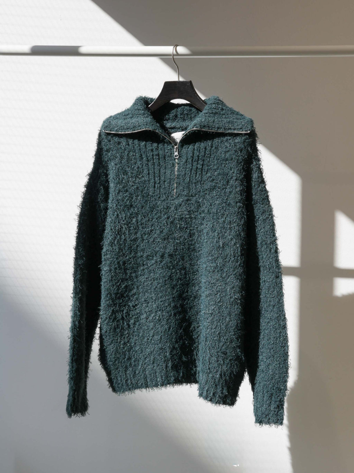 cloud loop zip knit