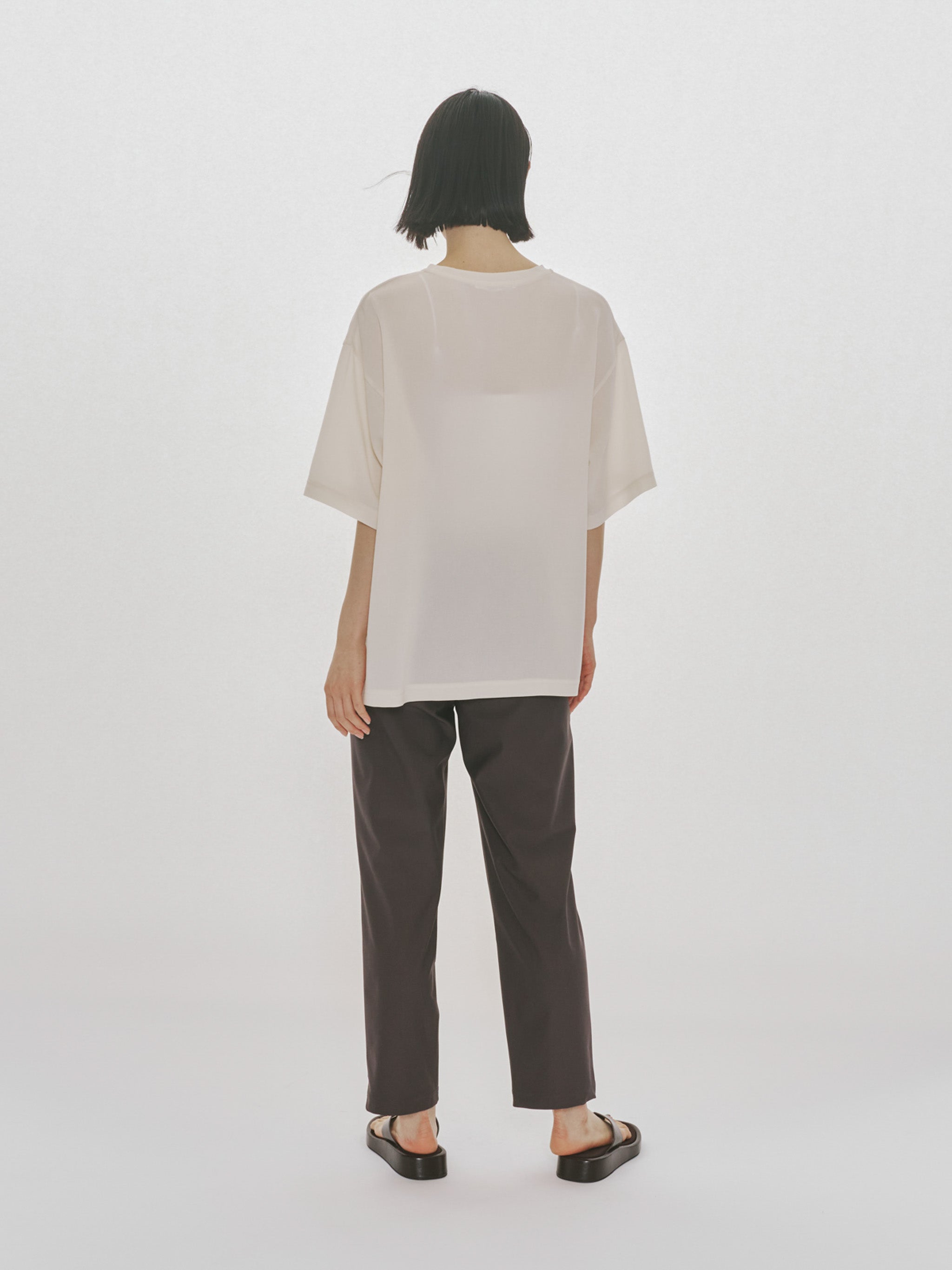 half sleeve sheer basic pullover