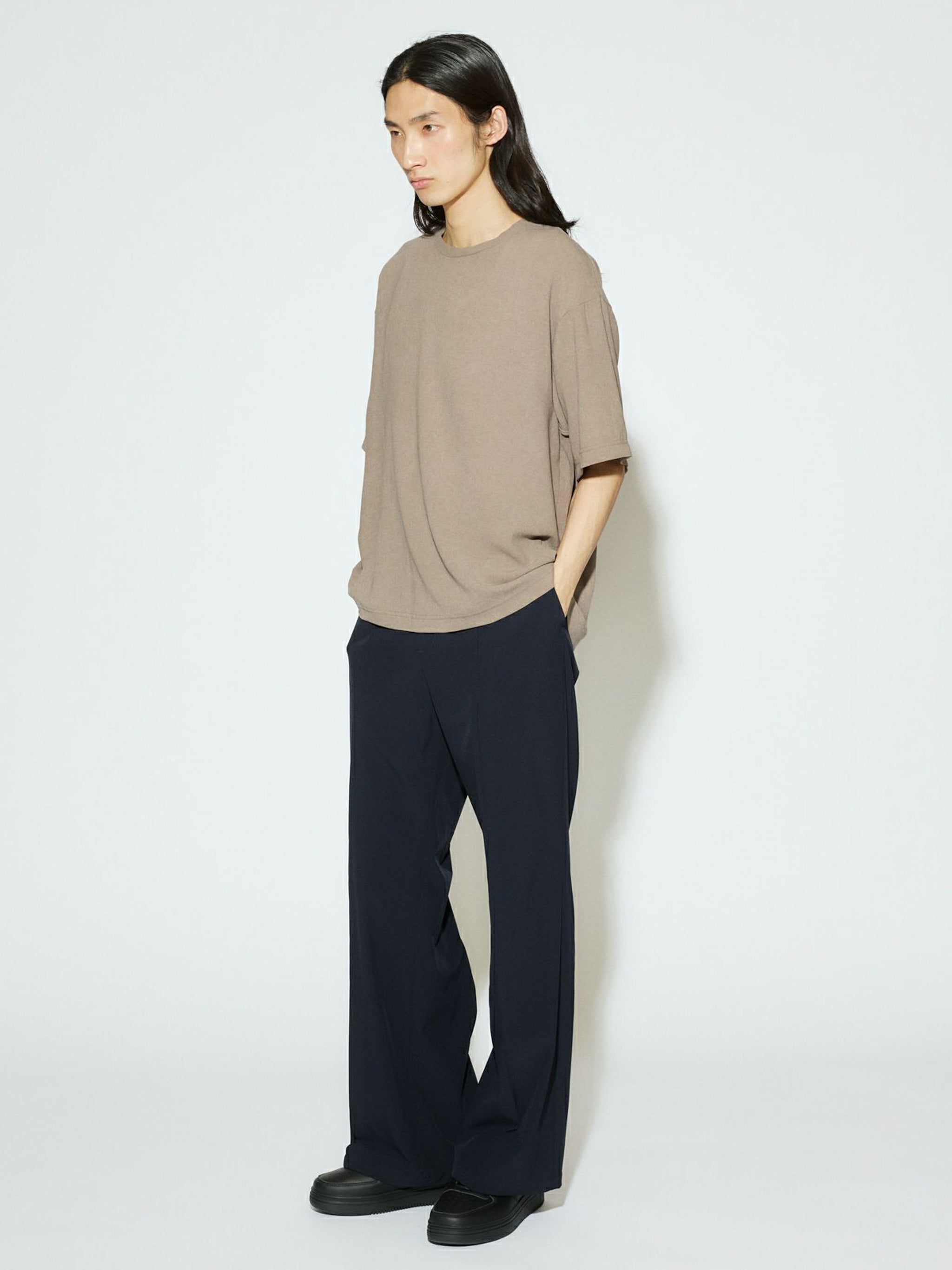 Men’s ハーフスリーブシアーベーシックプルオーバー