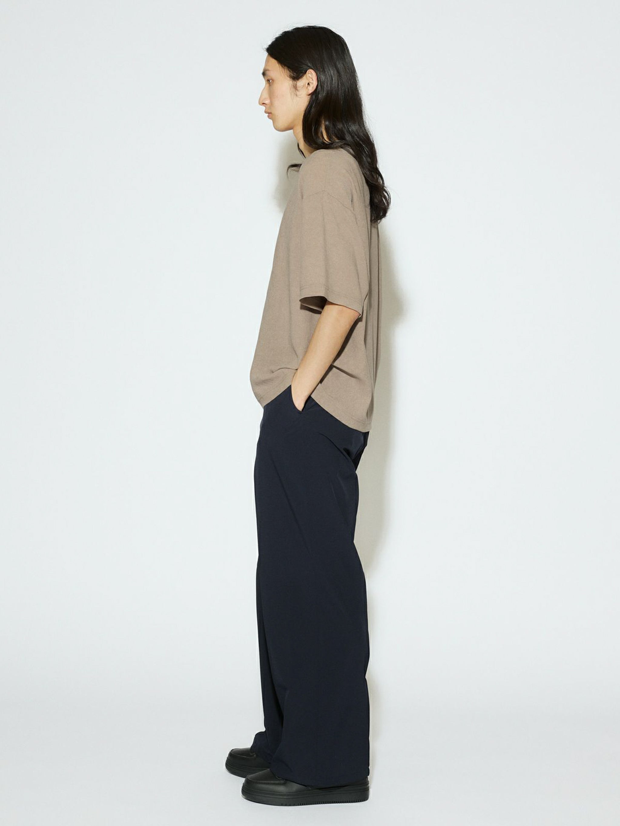 Men’s ハーフスリーブシアーベーシックプルオーバー