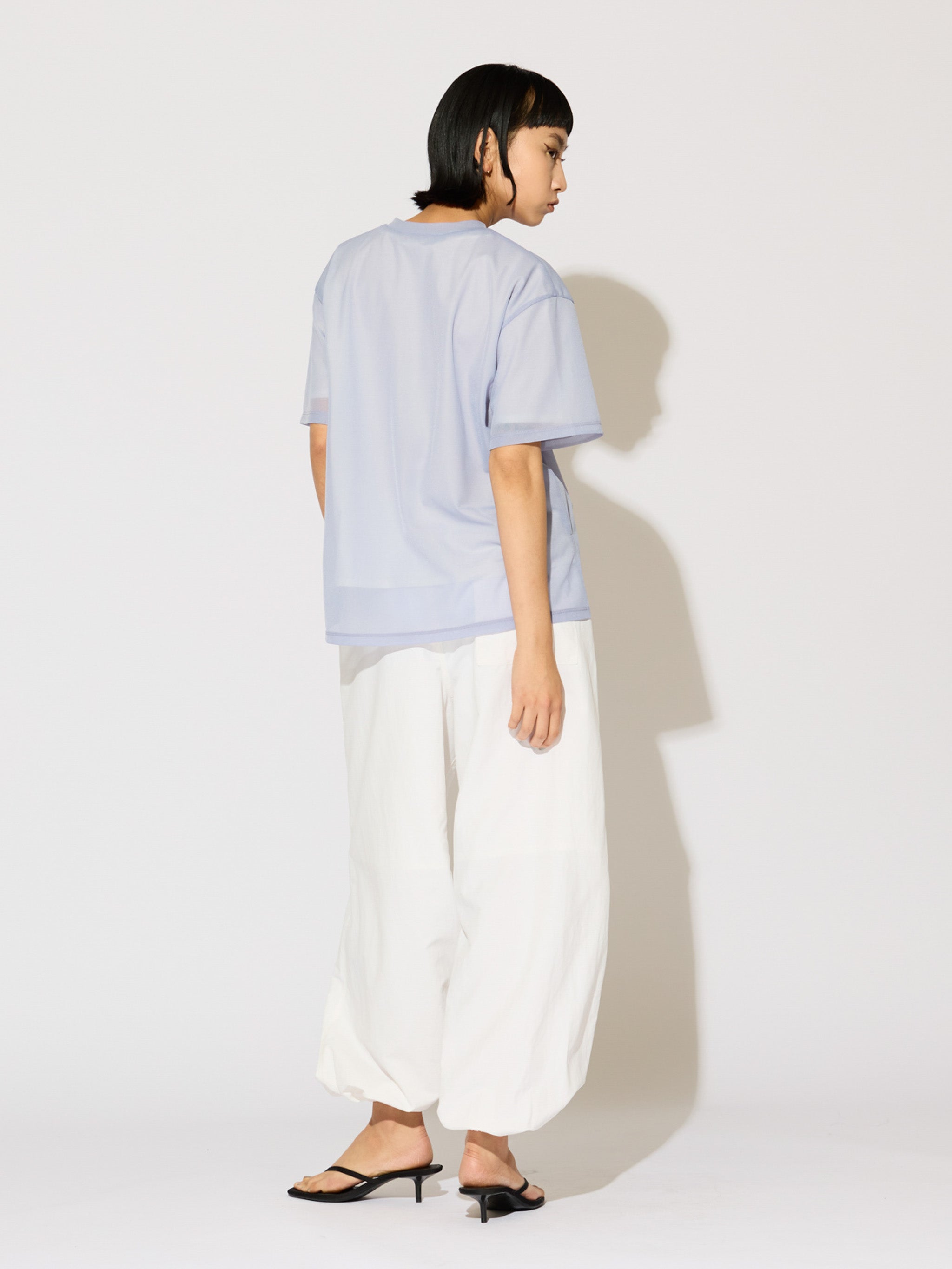 sheer layered pullover[A]