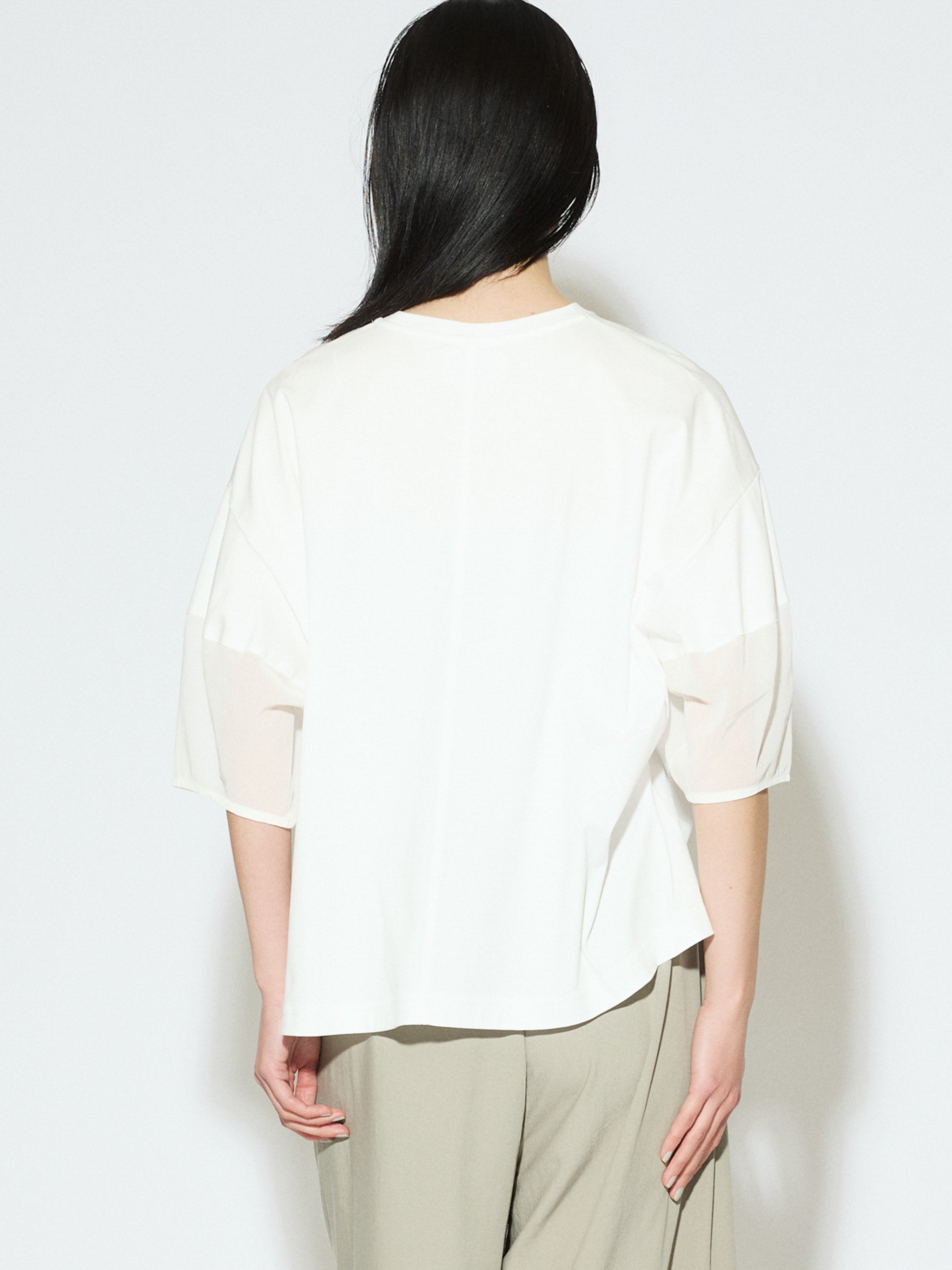 sheer sleeve conscious T[A]