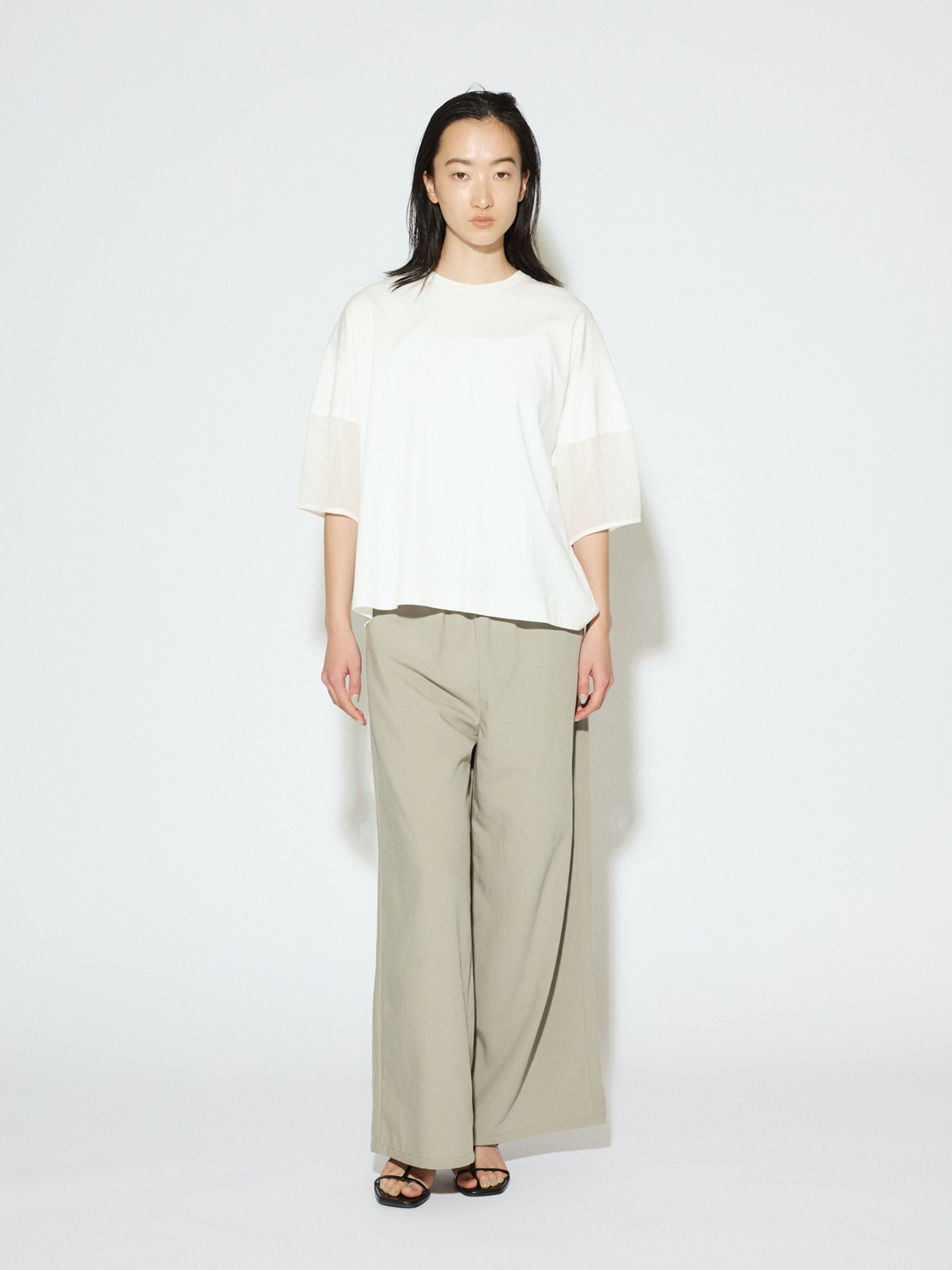 sheer sleeve conscious T[A]