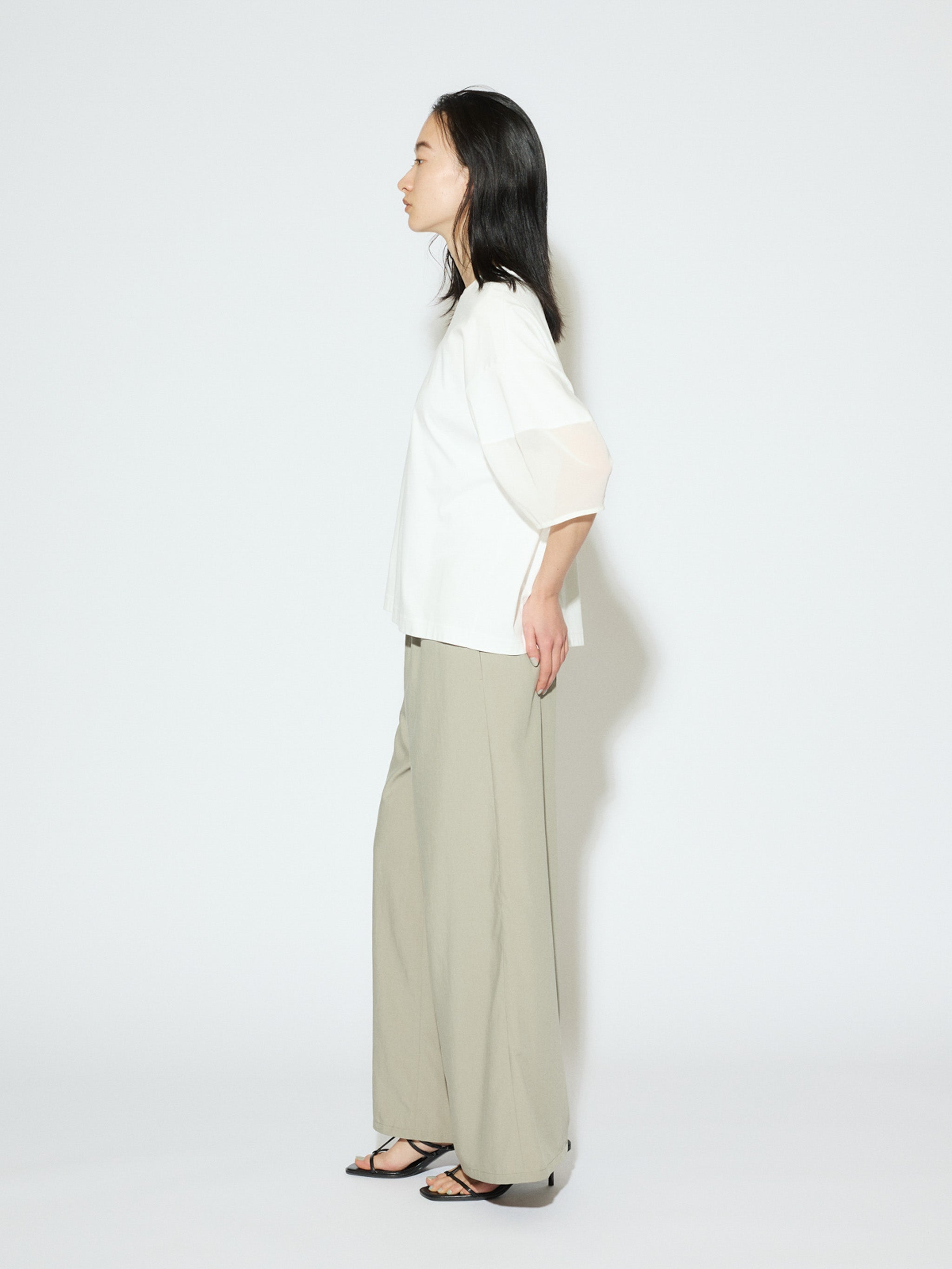 sheer sleeve conscious T[A]