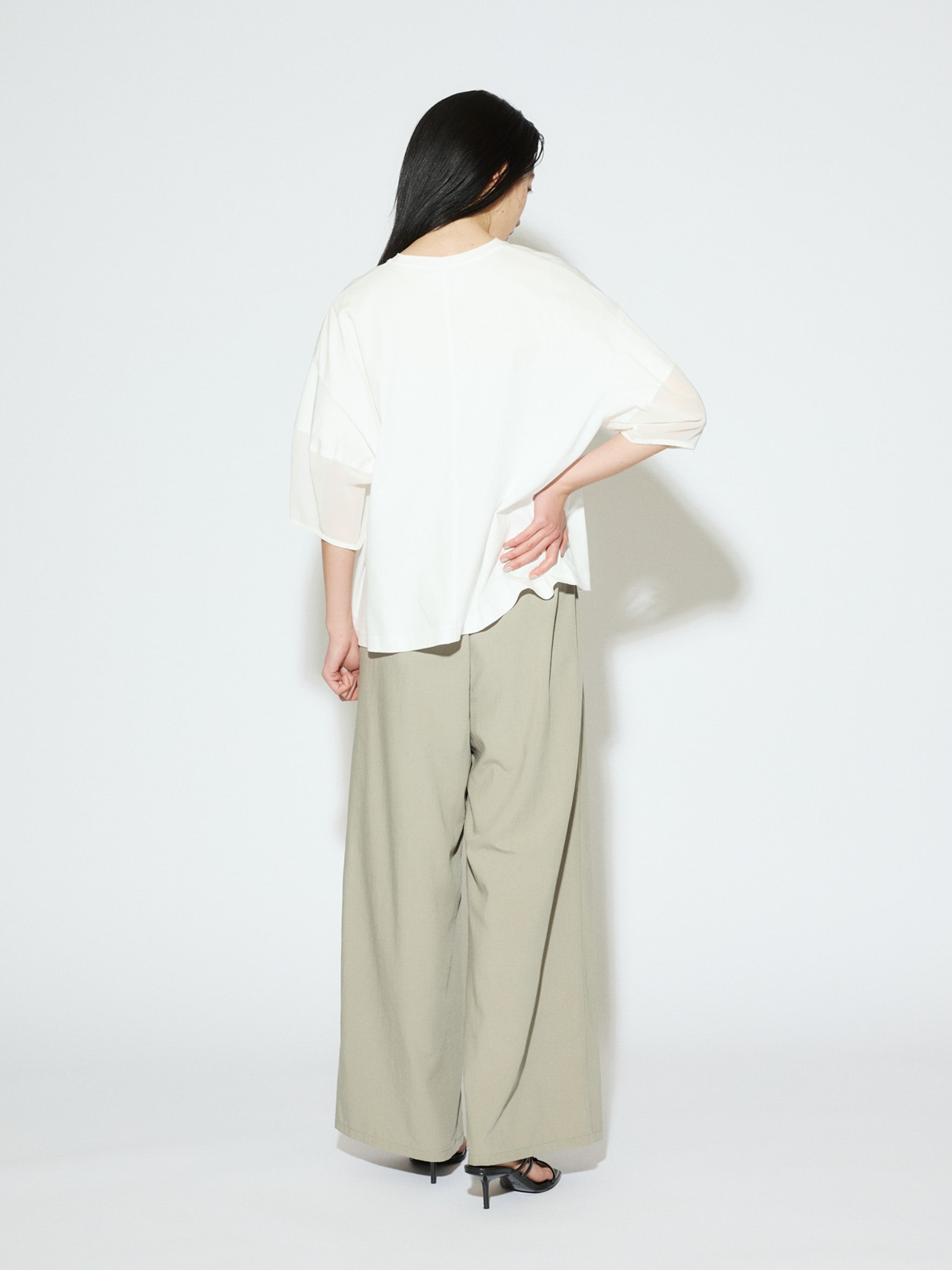 sheer sleeve conscious T[A]