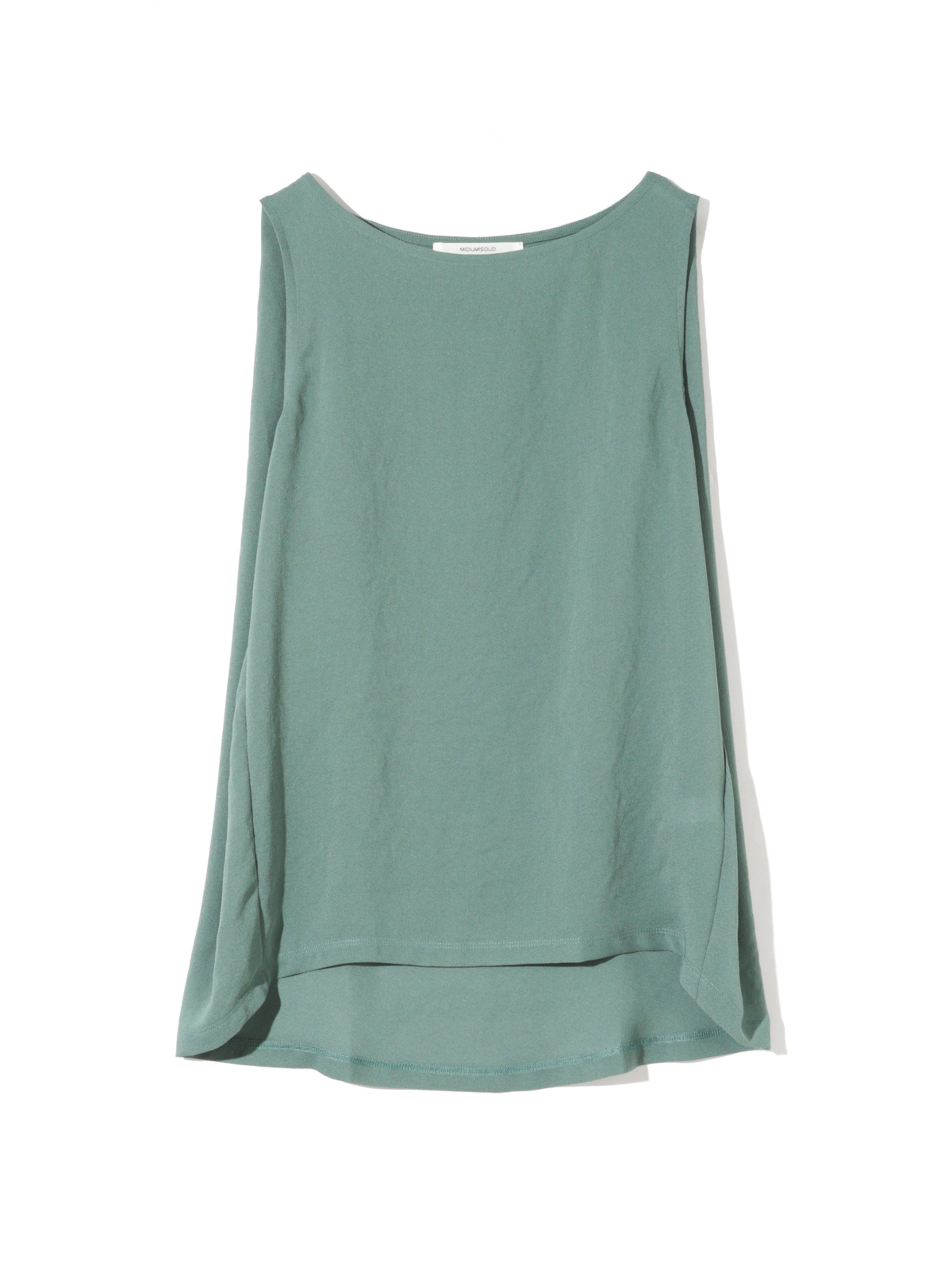 no sleeve tucked wide pullover