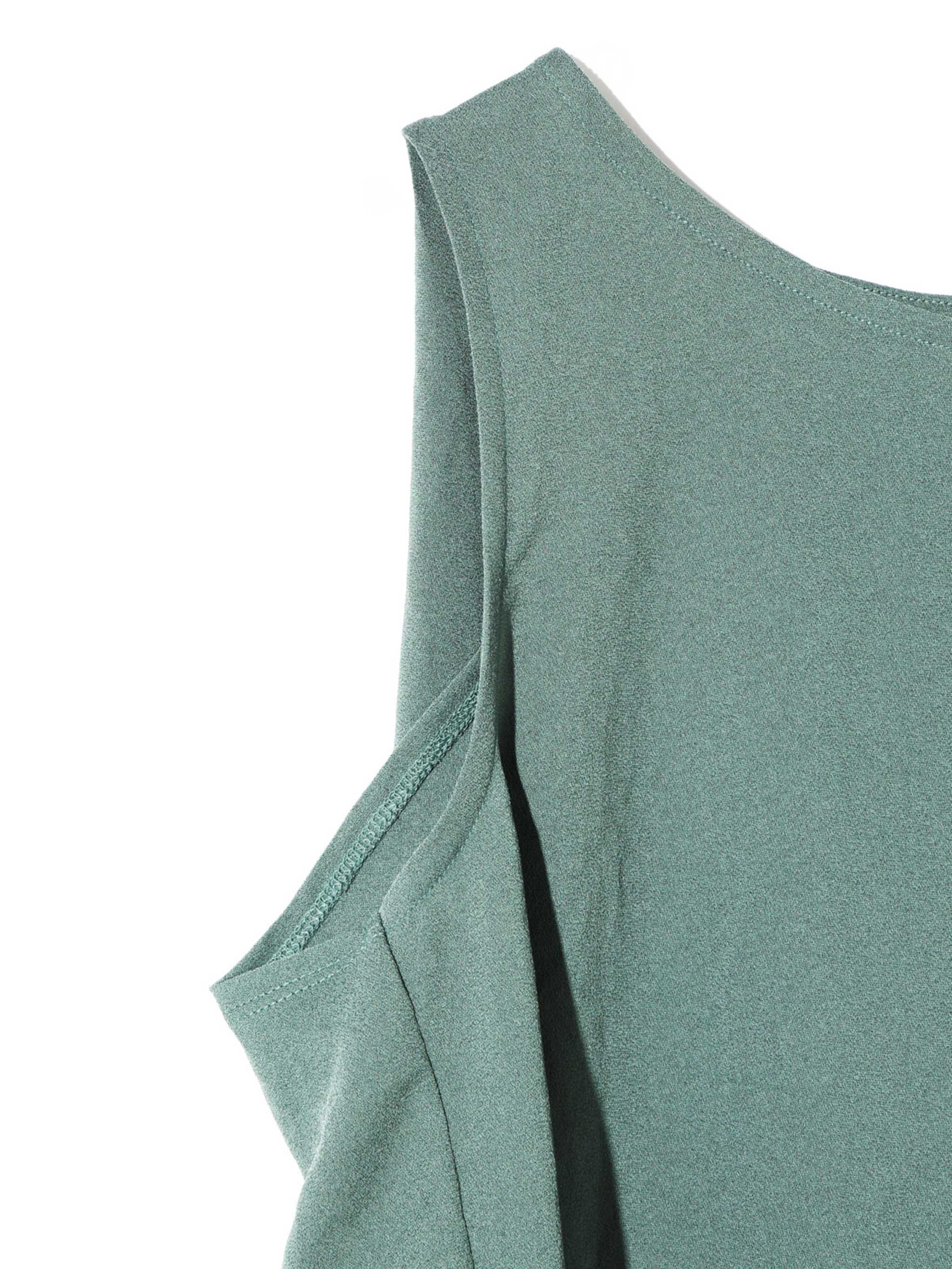 だいもち　その他キャンセル No Sleeve Tucked Wide Pullover｜ノースリーブタックワイドプル