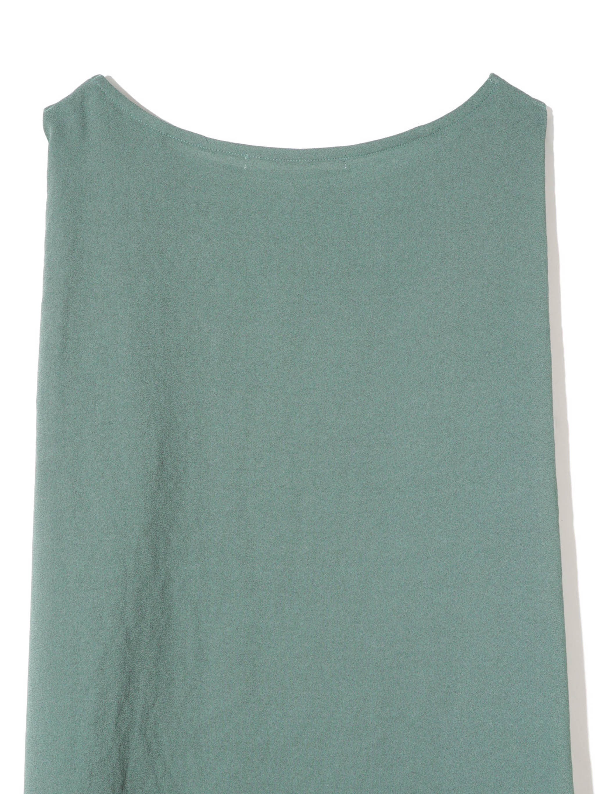 no sleeve tucked wide pullover