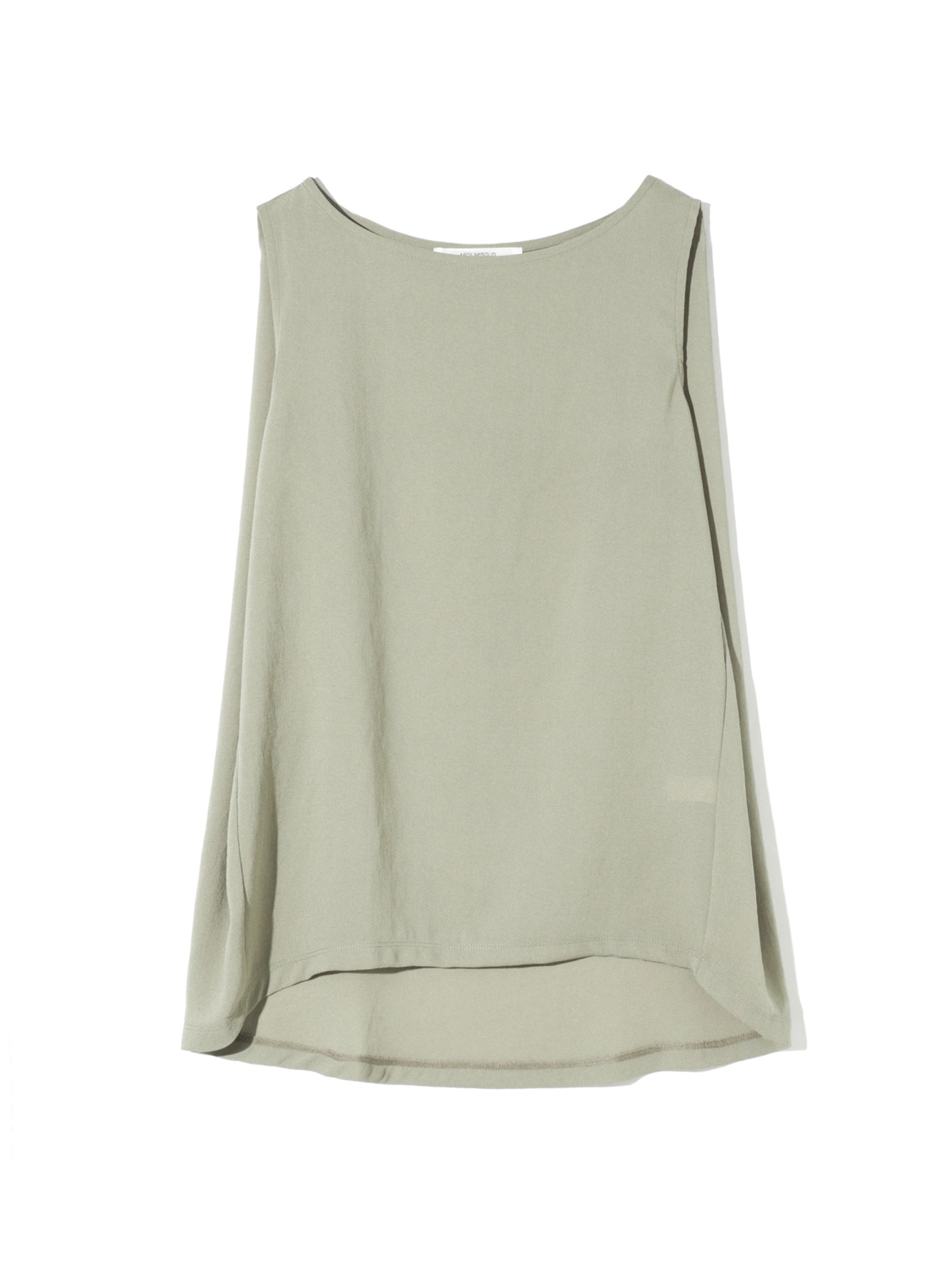 no sleeve tucked wide pullover
