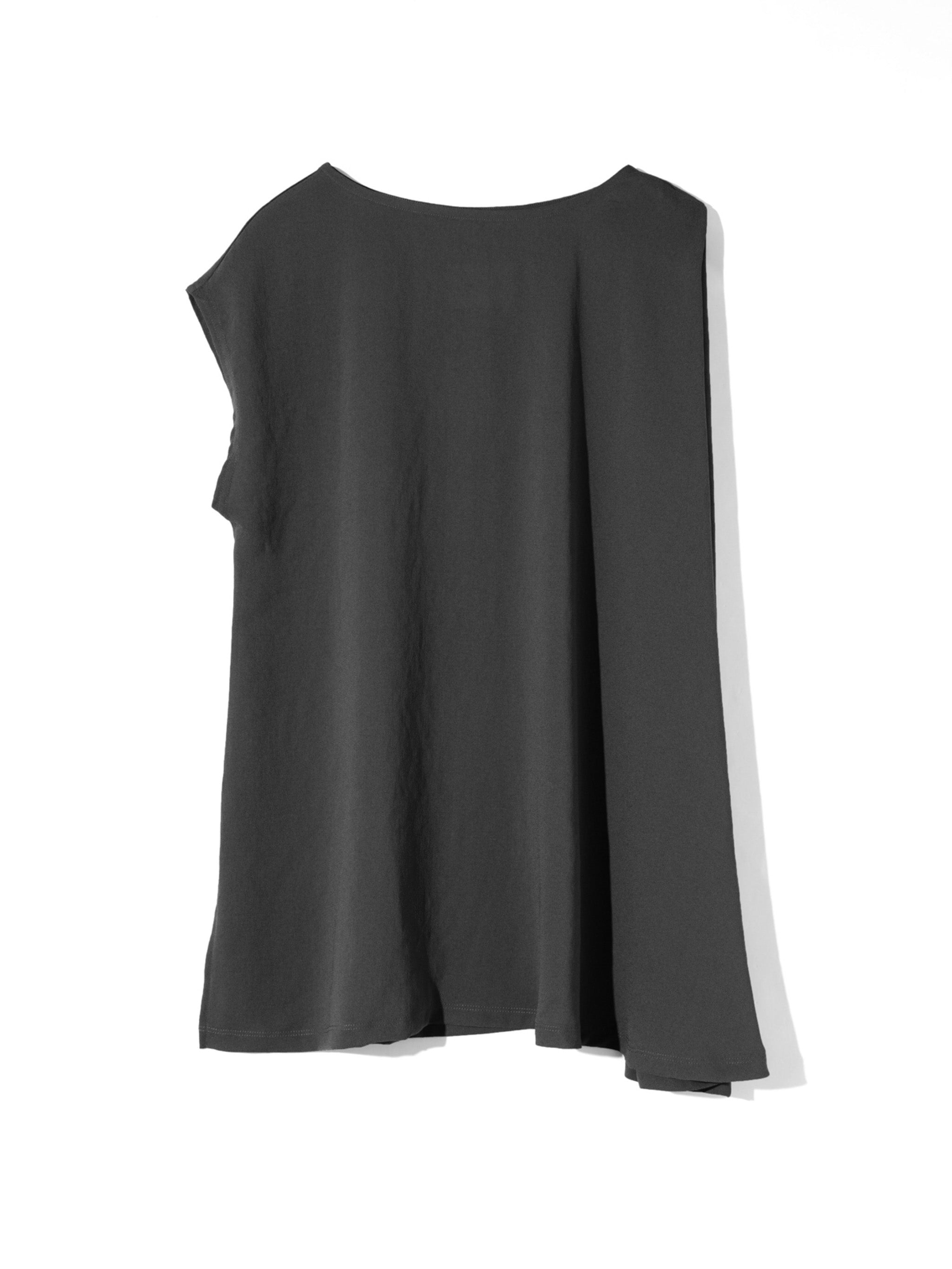 asymmetry flared pullover