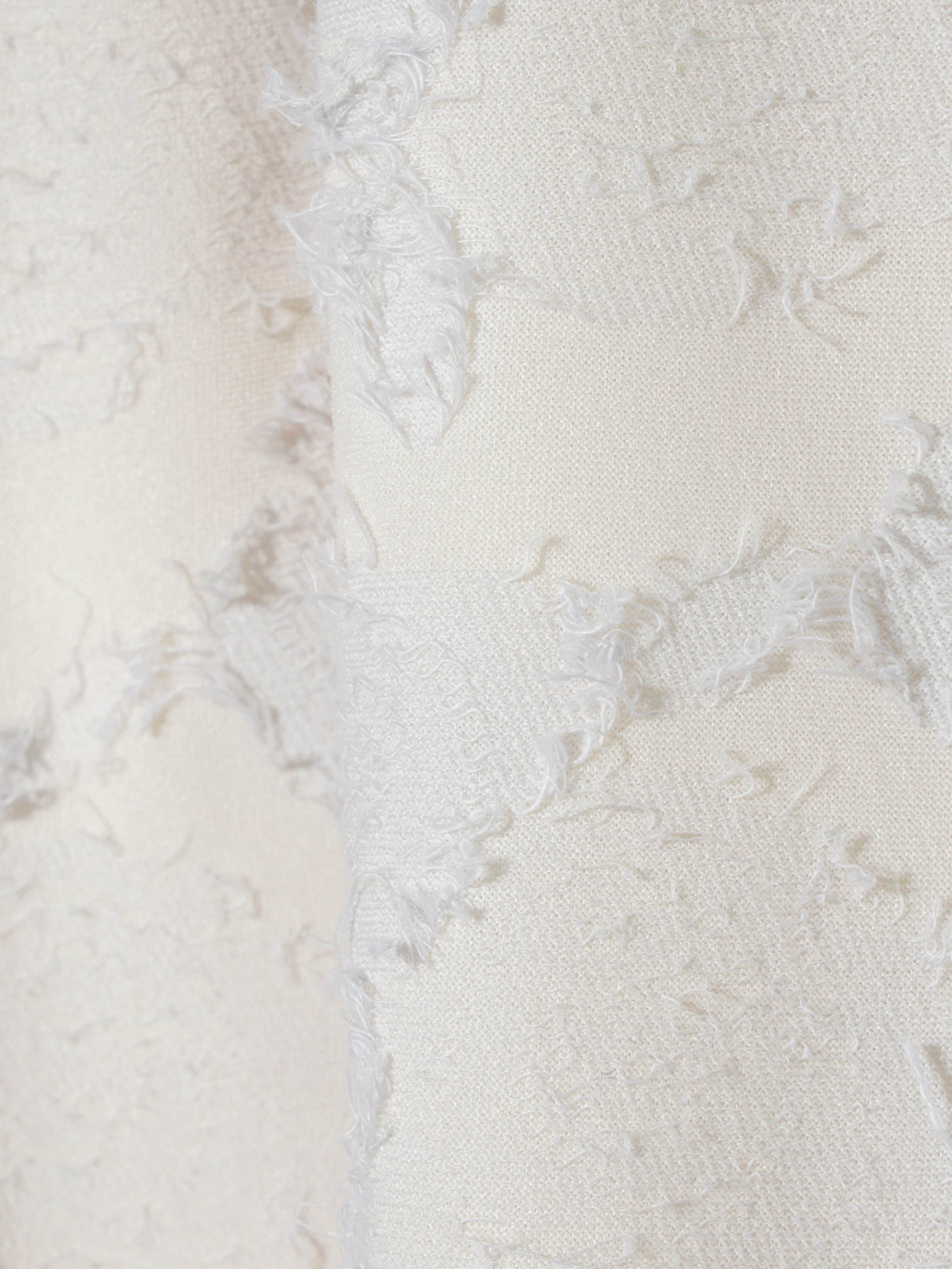 jacquard crew neck sheer inner