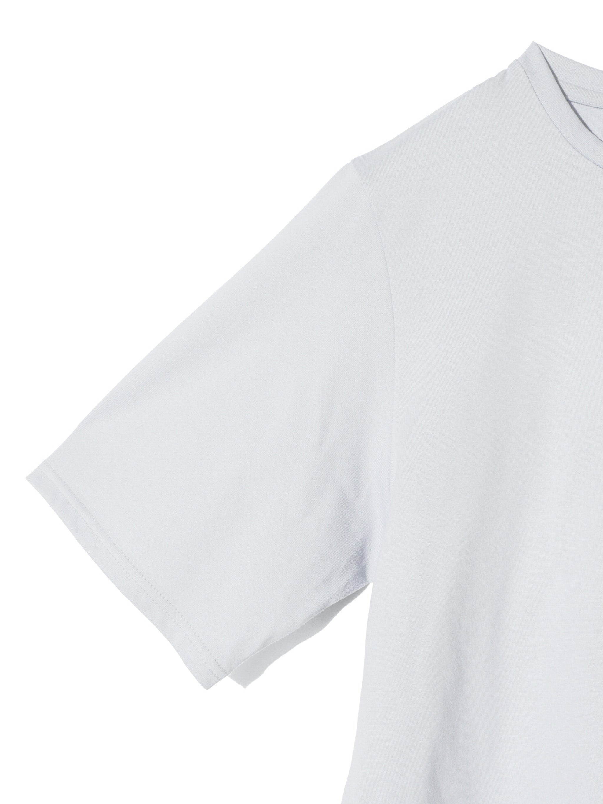 sheer mixed fabric T