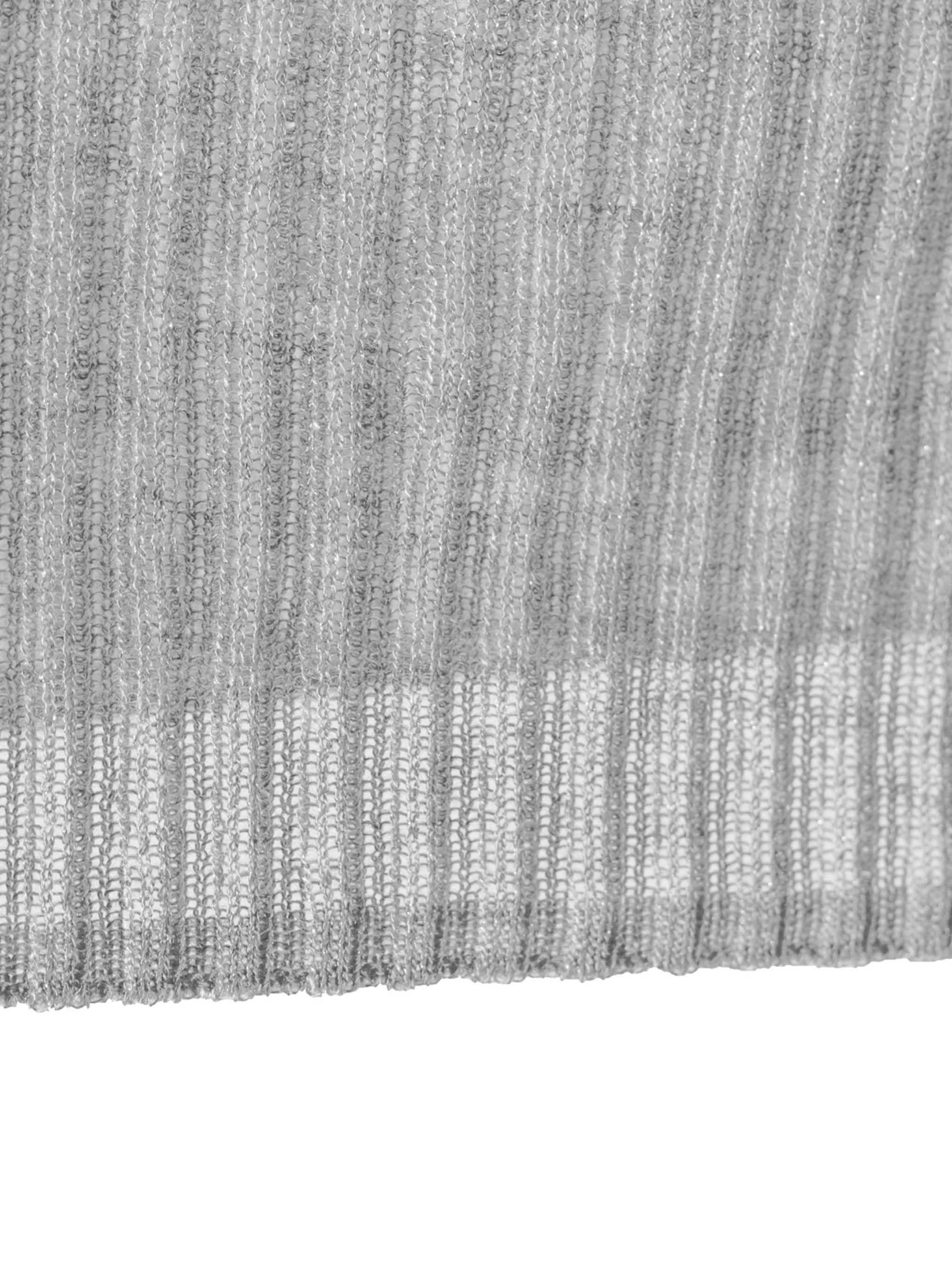 rib square round neck pullover