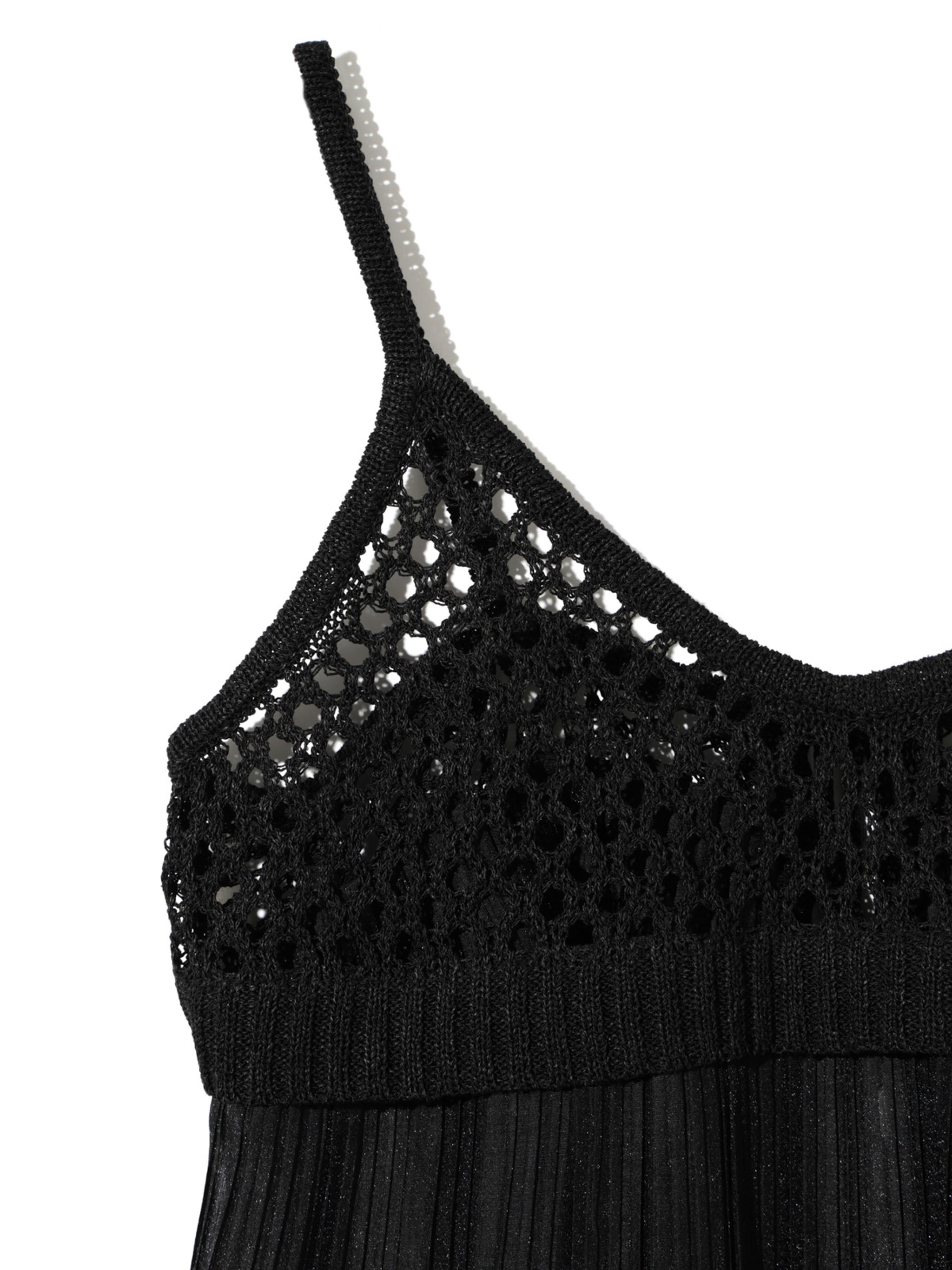woven pleated combined camisole