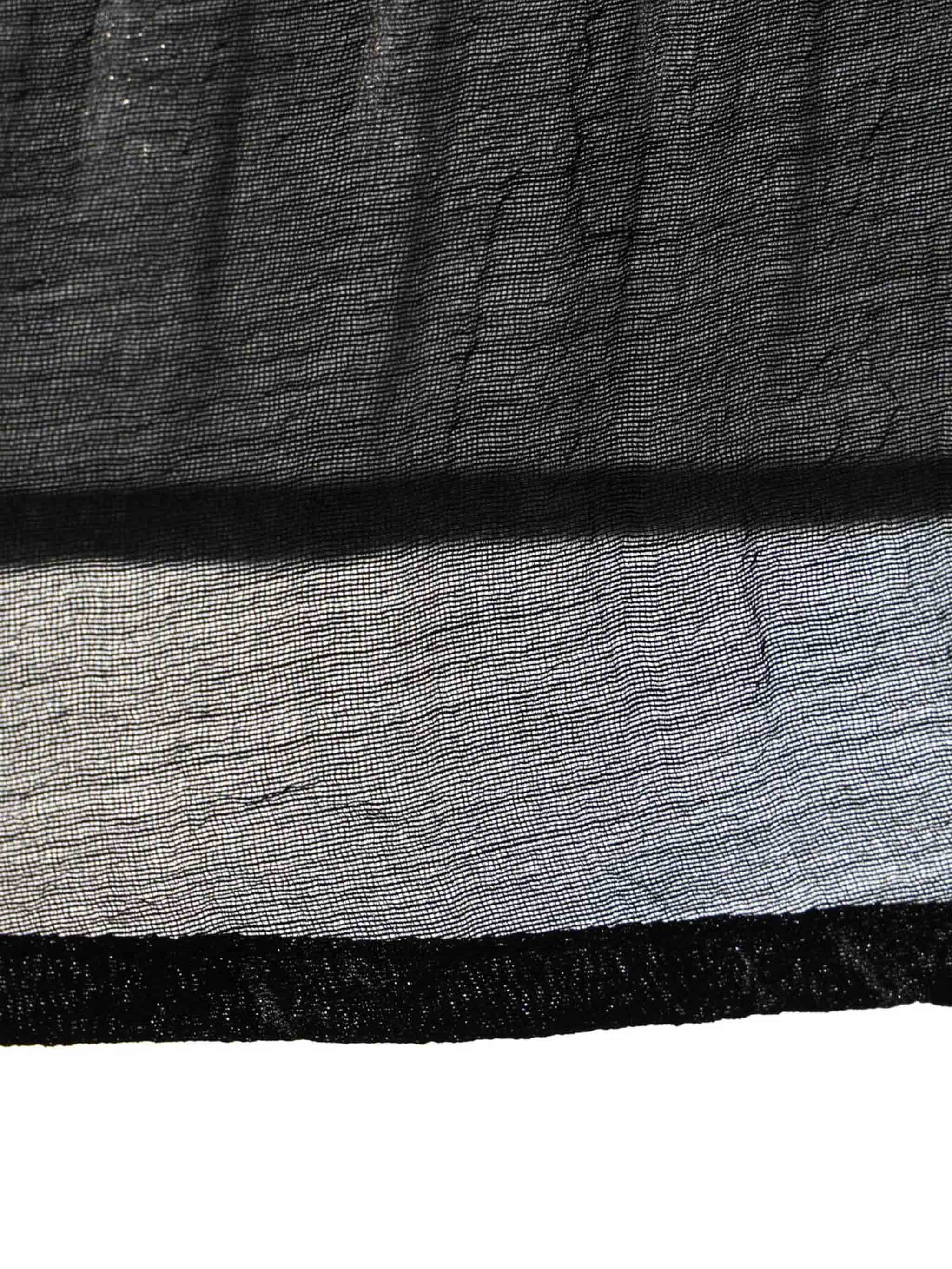 woven pleated layered vest