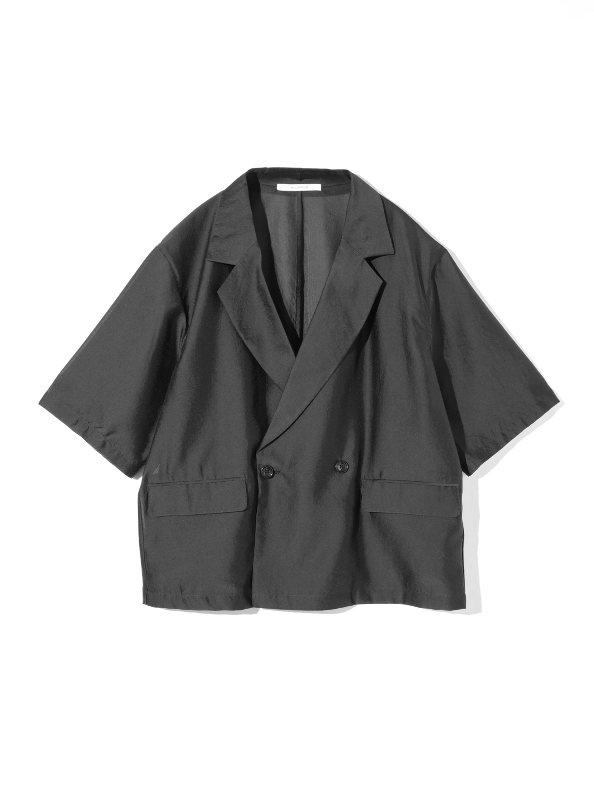 half sleeve sheer double jacket