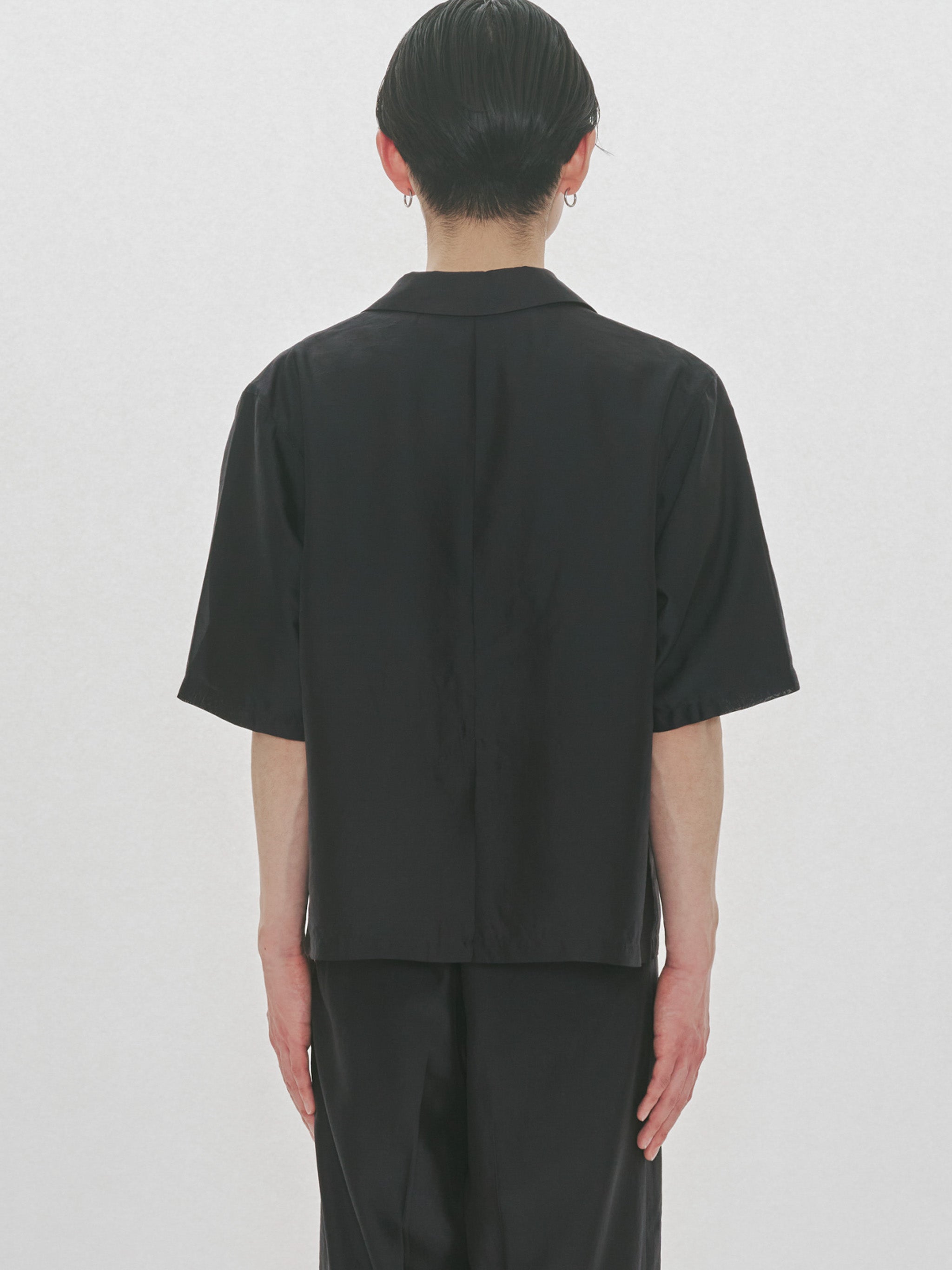 half sleeve sheer double jacket