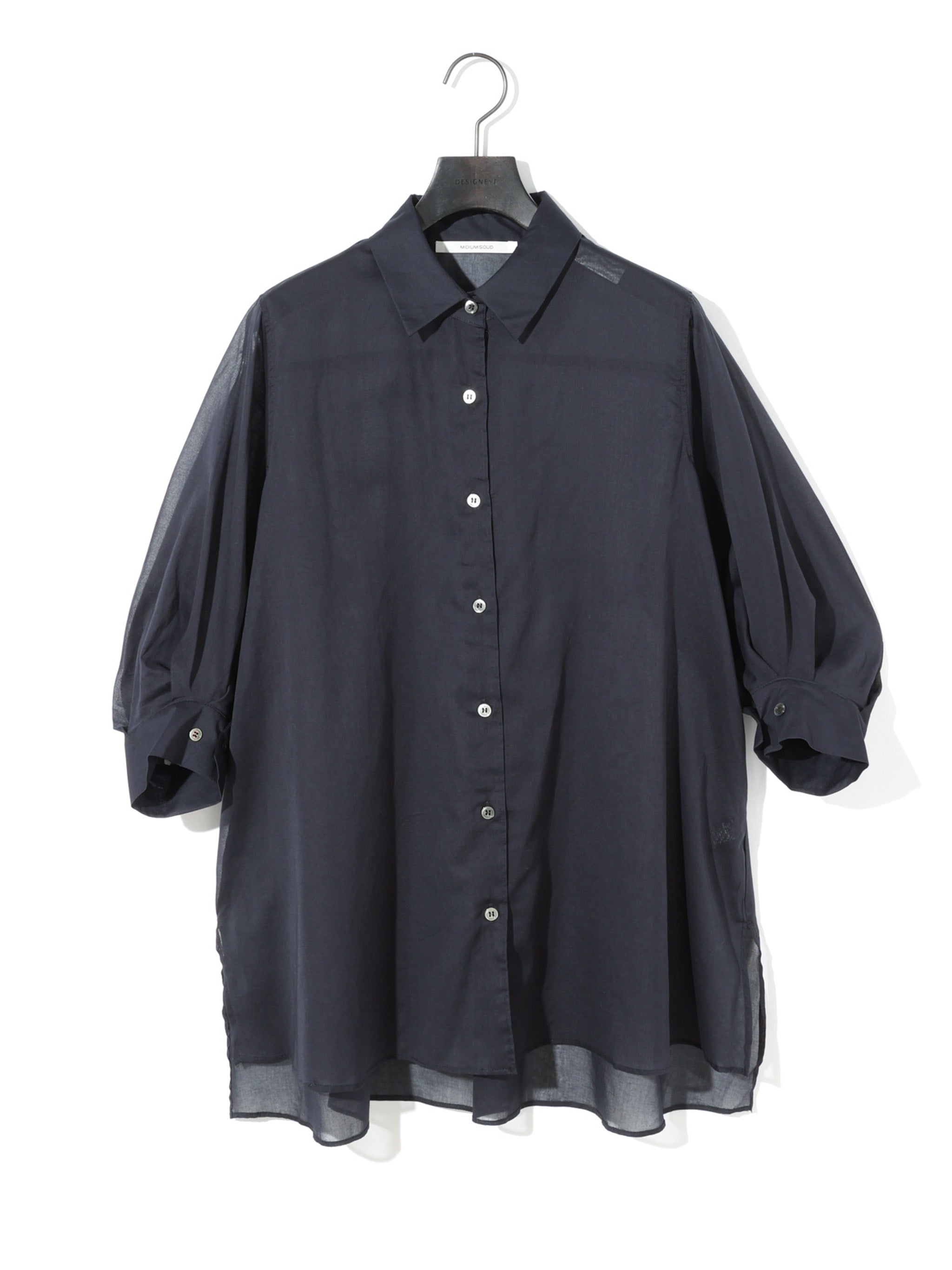 sheer slit sleeve tunic shirt[A]