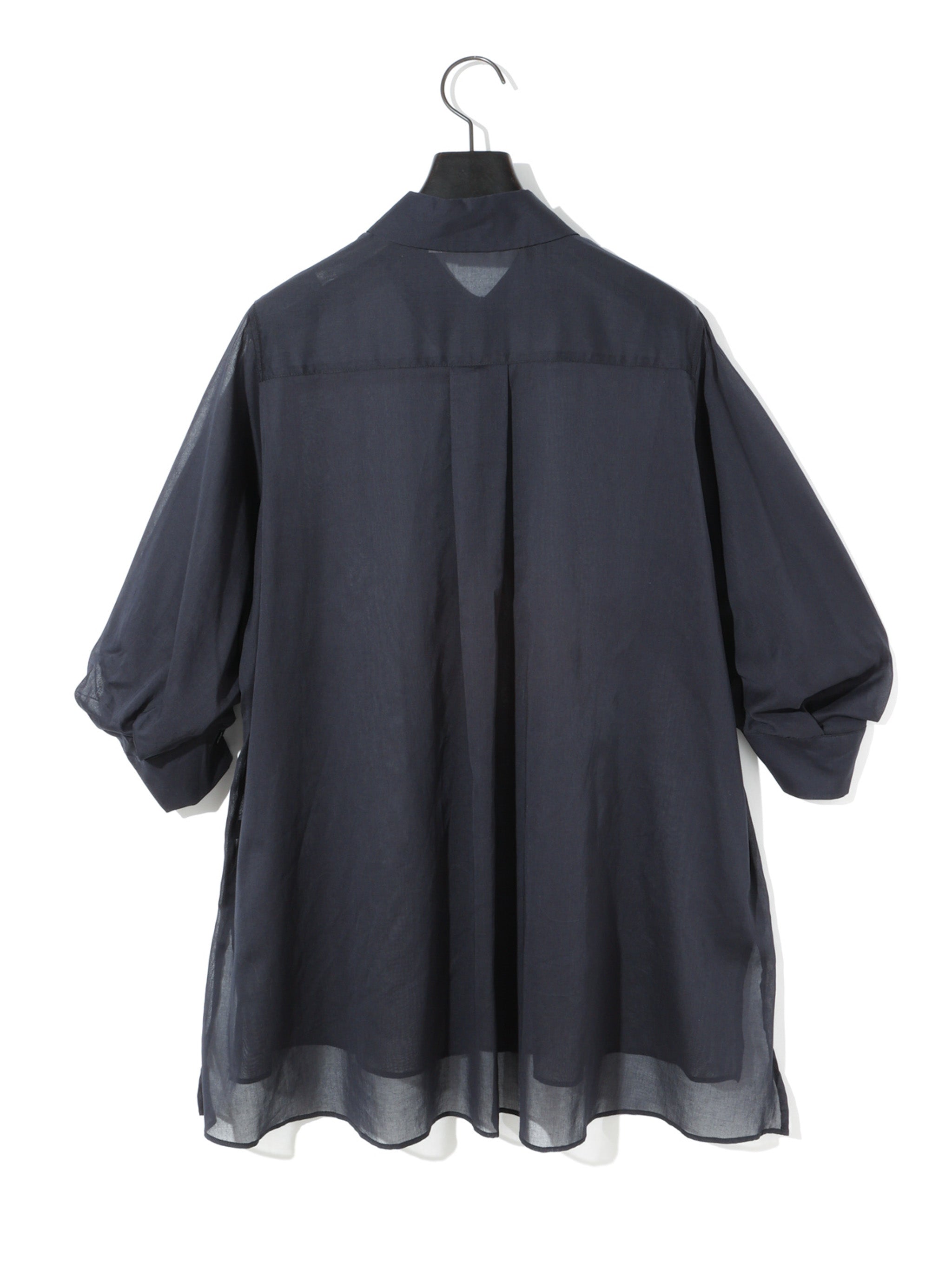 sheer slit sleeve tunic shirt[A]