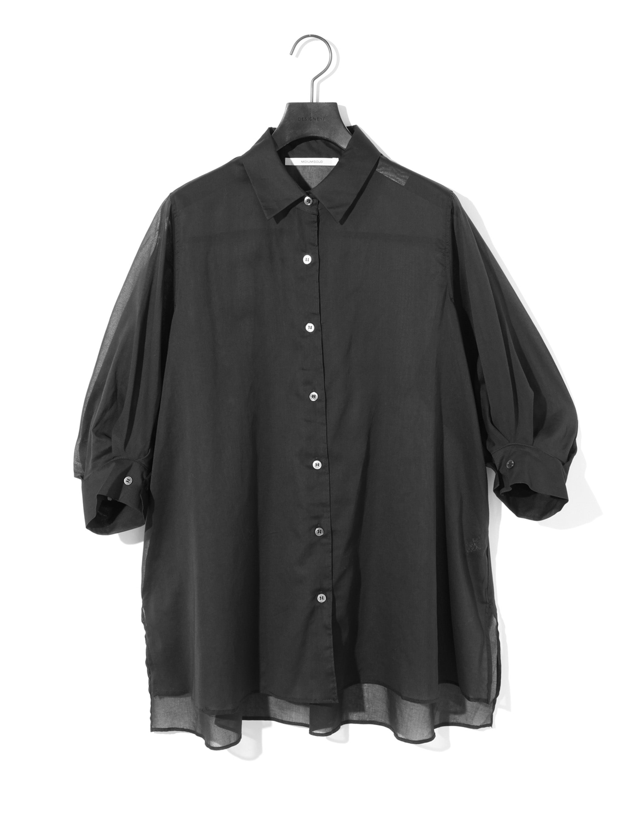 sheer slit sleeve tunic shirt[A]