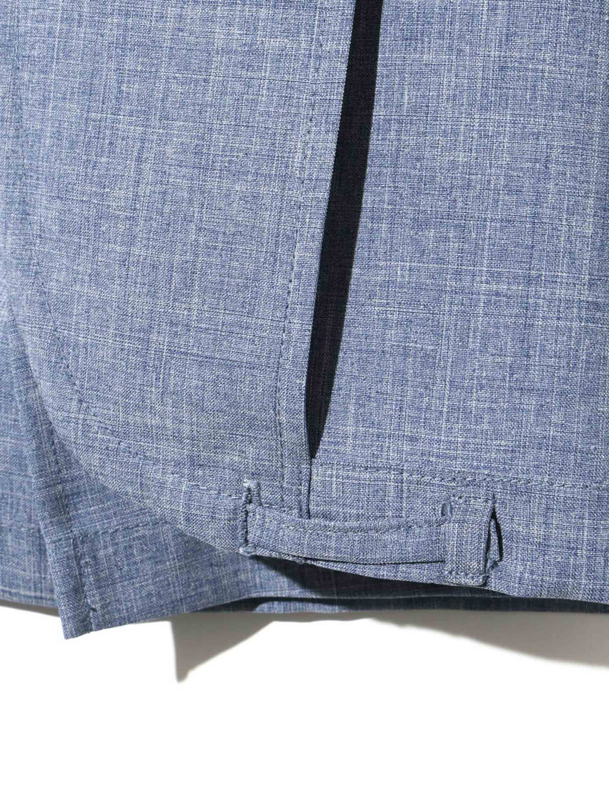 no collar drawstring shirt