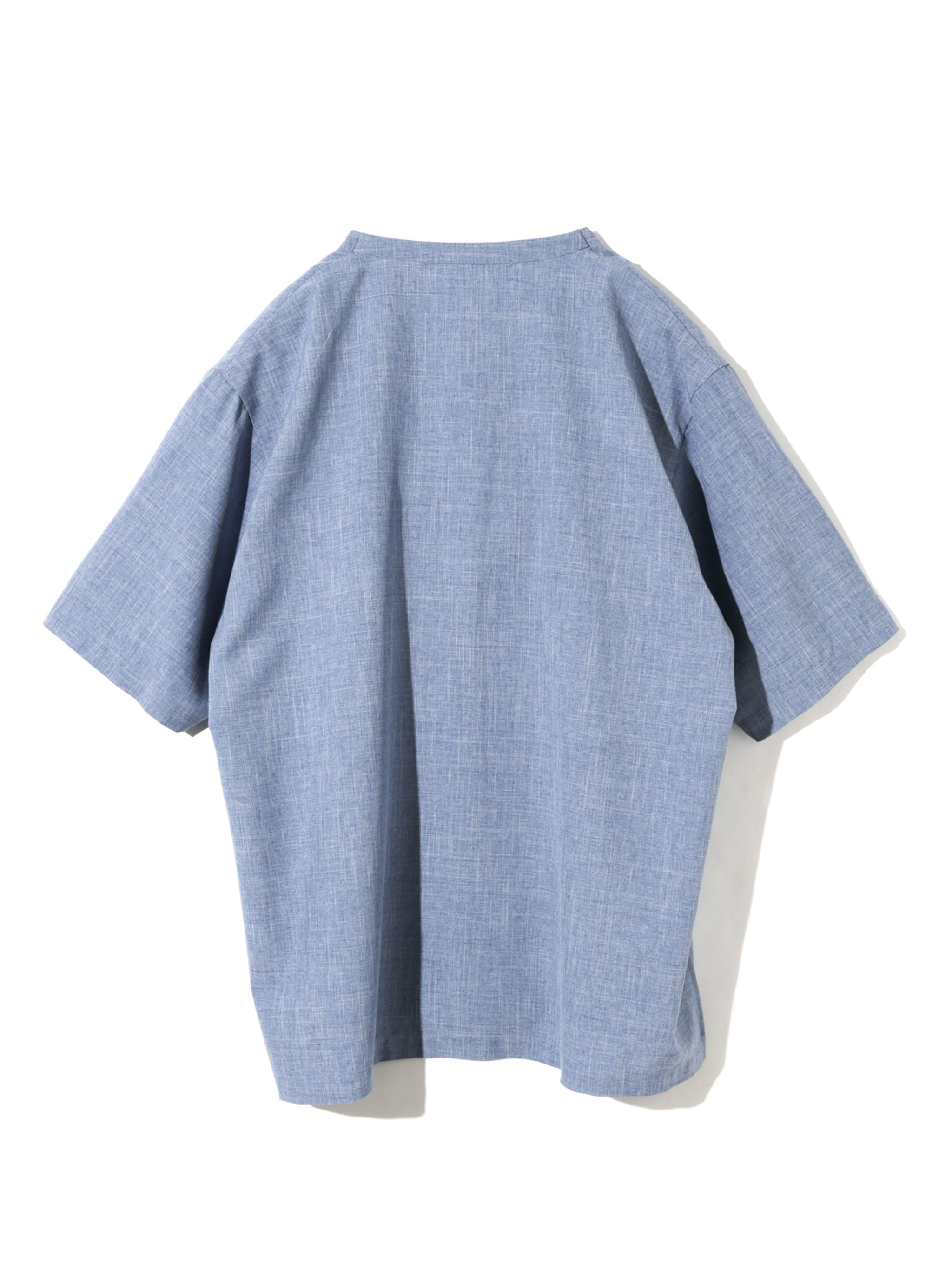 no collar drawstring shirt