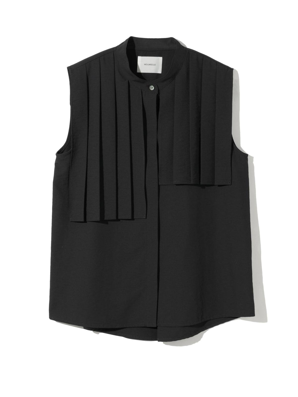 No Sleeve Asymmetry Pleats Shirt｜アシンメトリープリーツシャツ