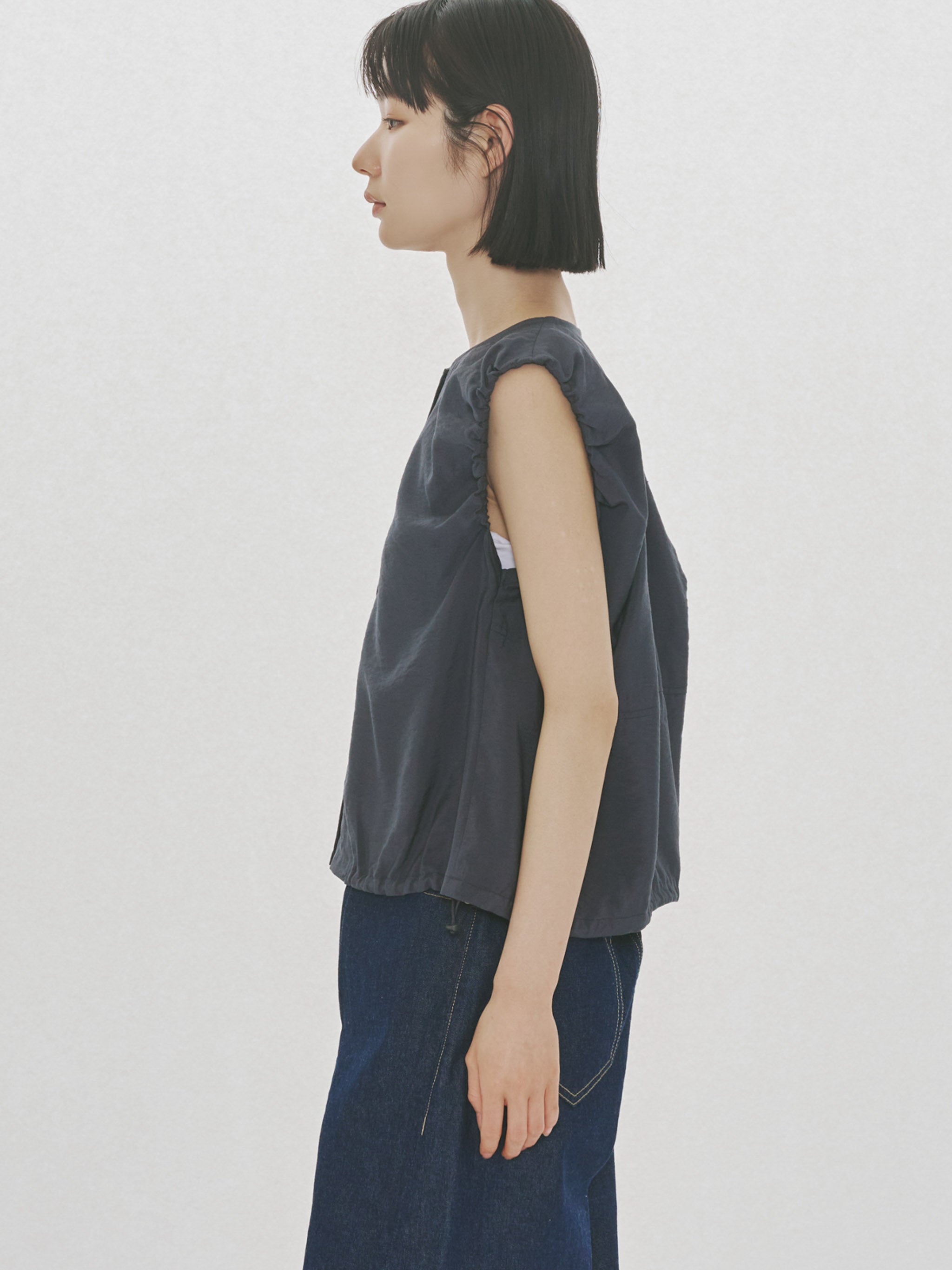 poplin volume vest