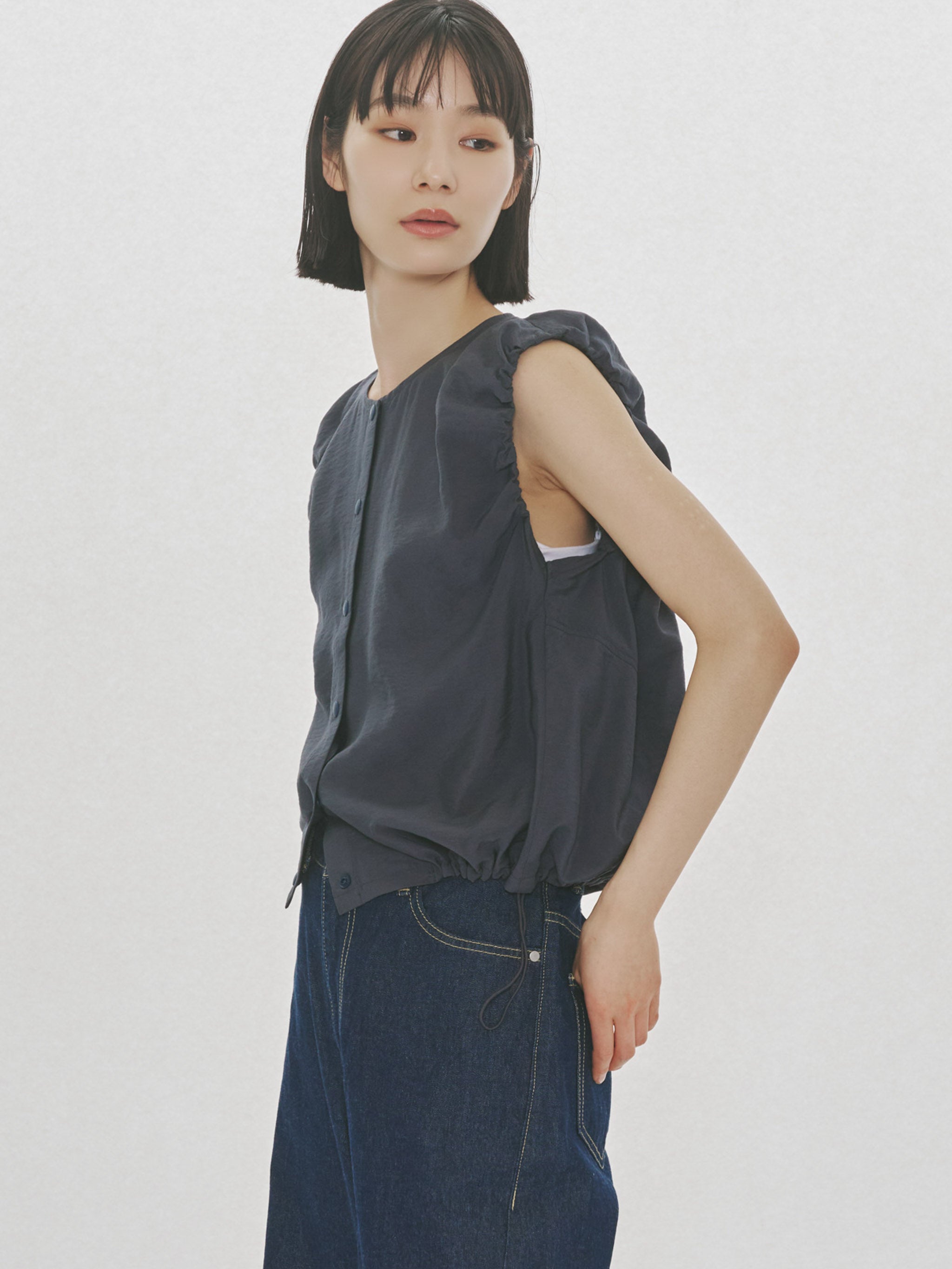 poplin volume vest