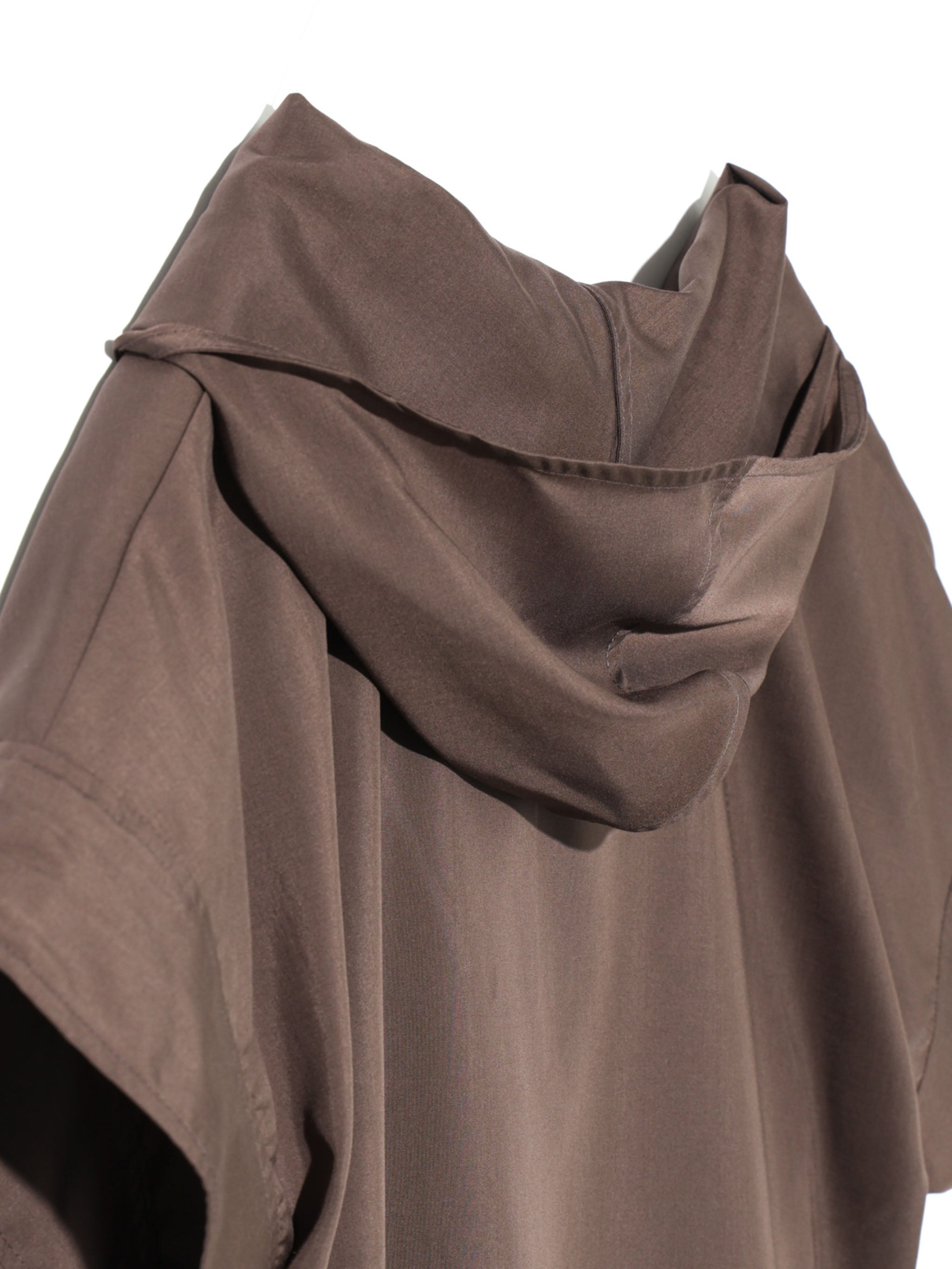 hooded tie wide pullover
