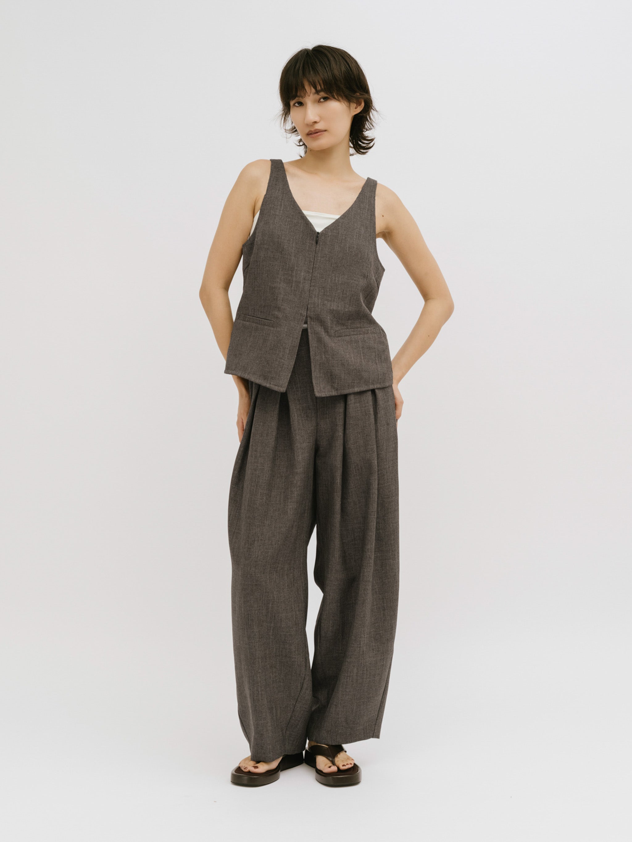 bustier like gilet