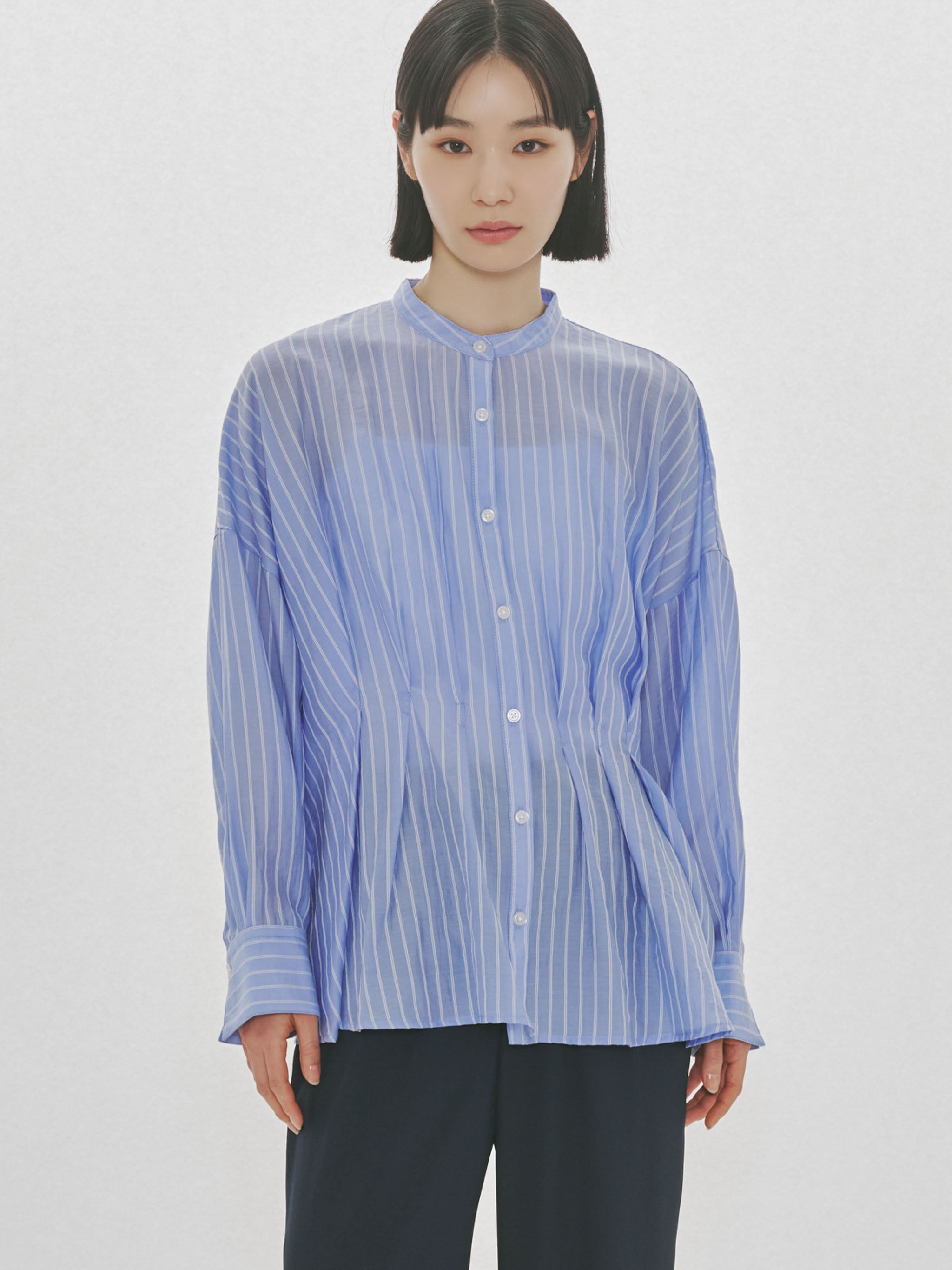 tucked blouse