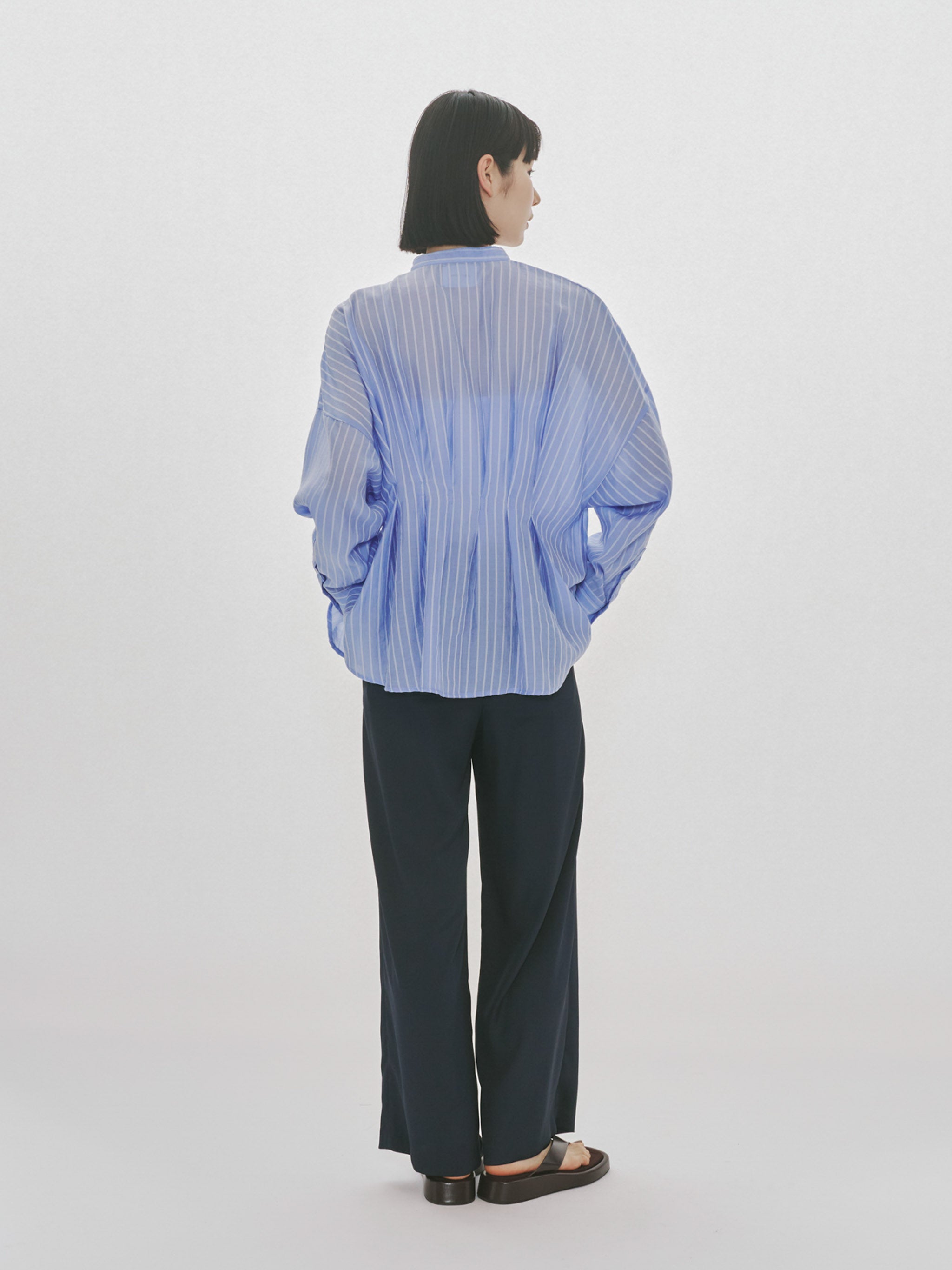 Tucked Blouse｜タックブラウス｜オーバーサイズレイヤードシャツ