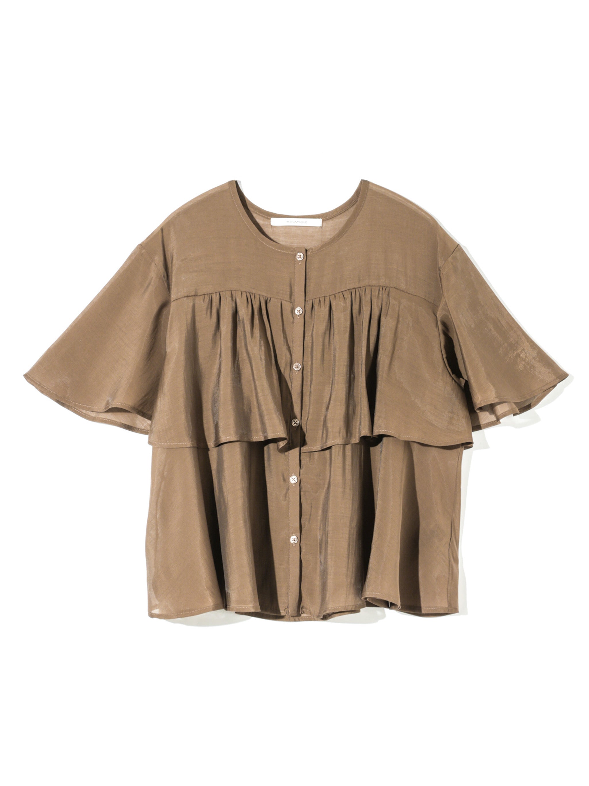 Sheer Tiered Blouse｜シアーティアードブラウス｜MIDIUMISOLID