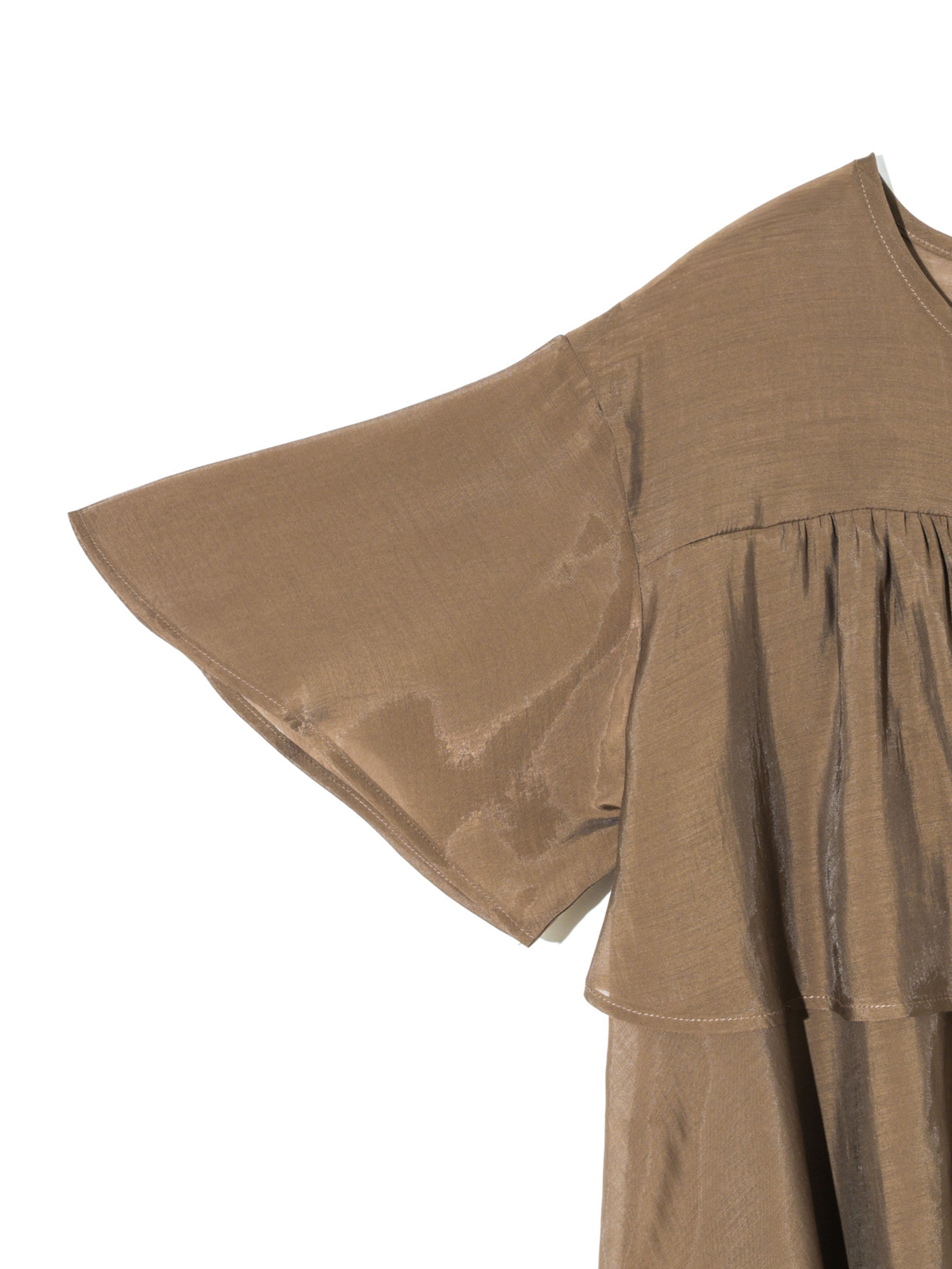 sheer tiered blouse