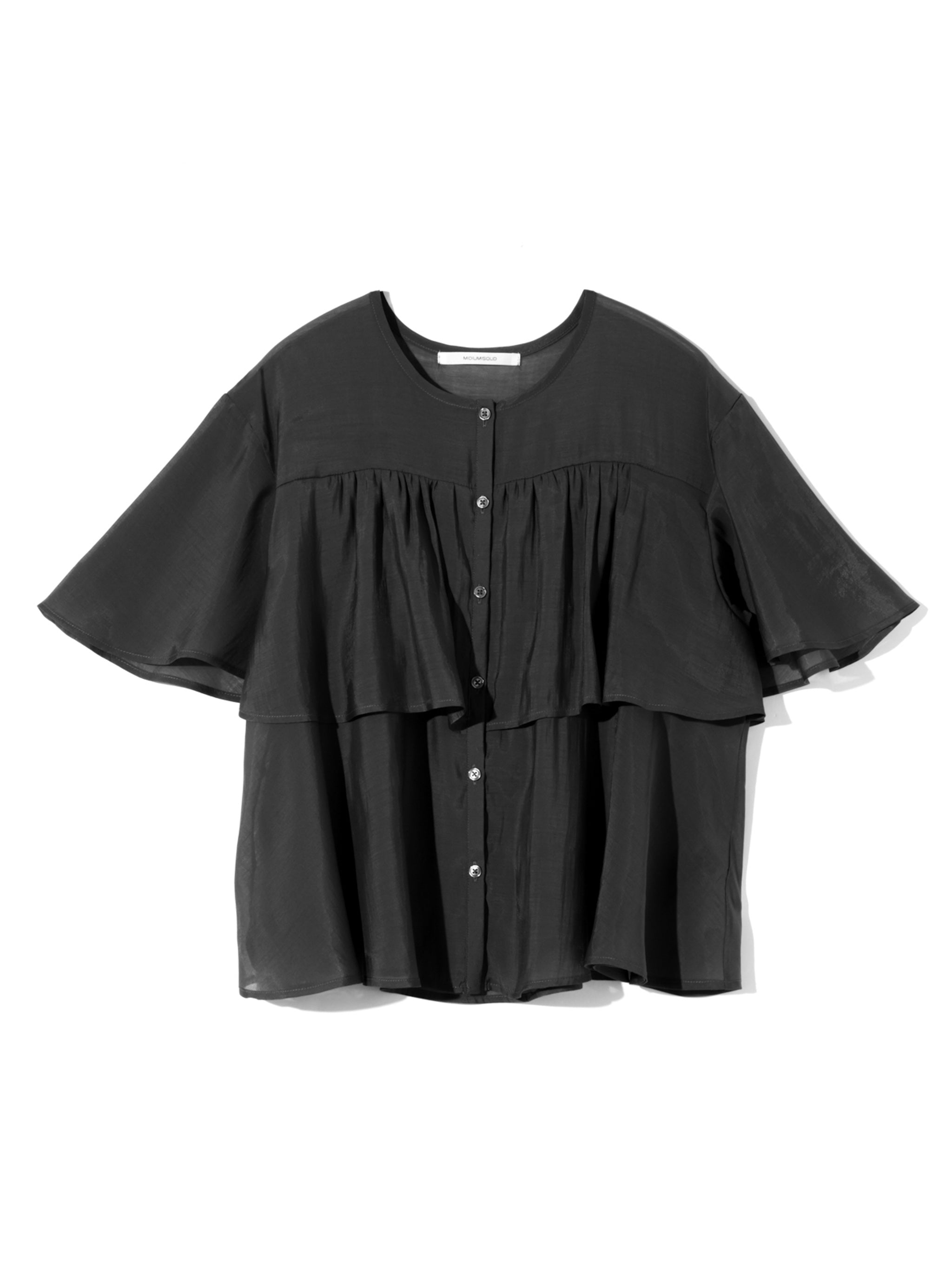 sheer tiered blouse